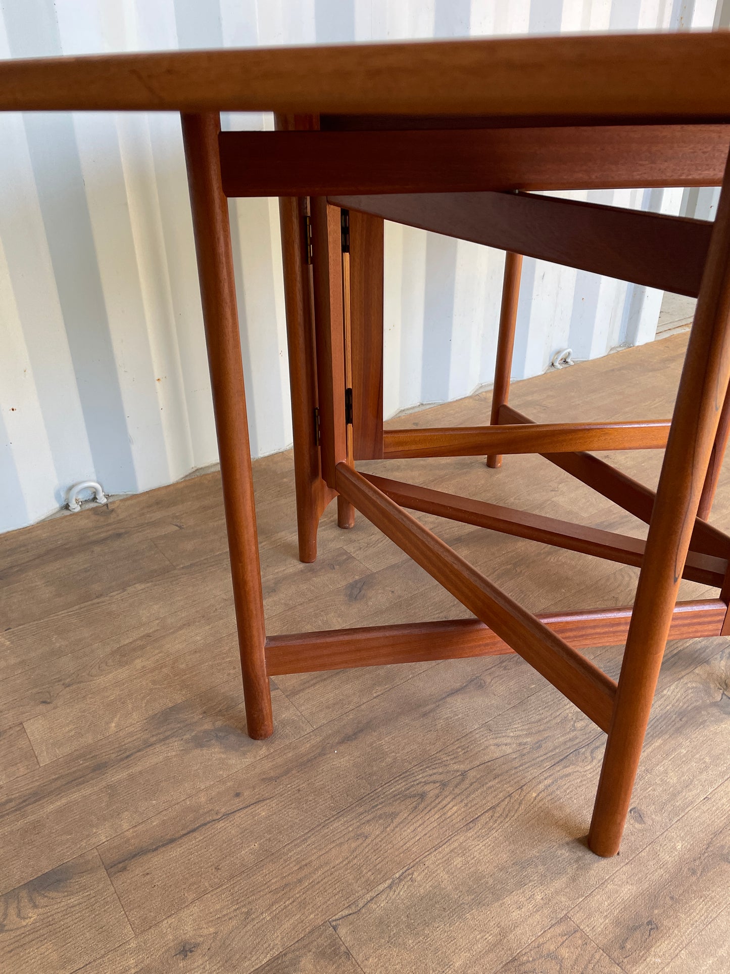 Vintage Teak McIntosh Drop Leaf Dining Table – Mid Century Modern Folding Table – 150cm