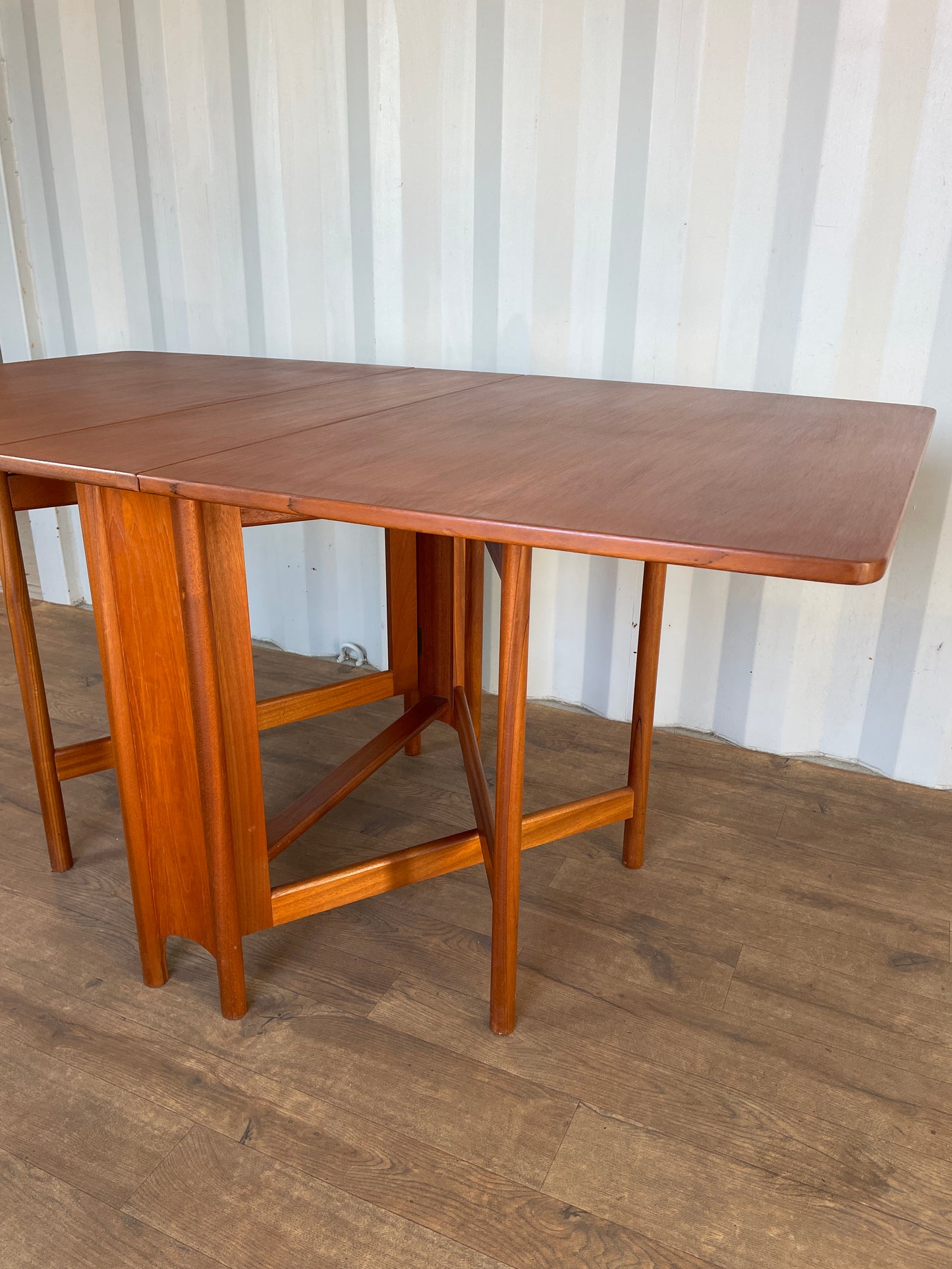 Vintage Teak McIntosh Drop Leaf Dining Table – Mid Century Modern Folding Table – 150cm