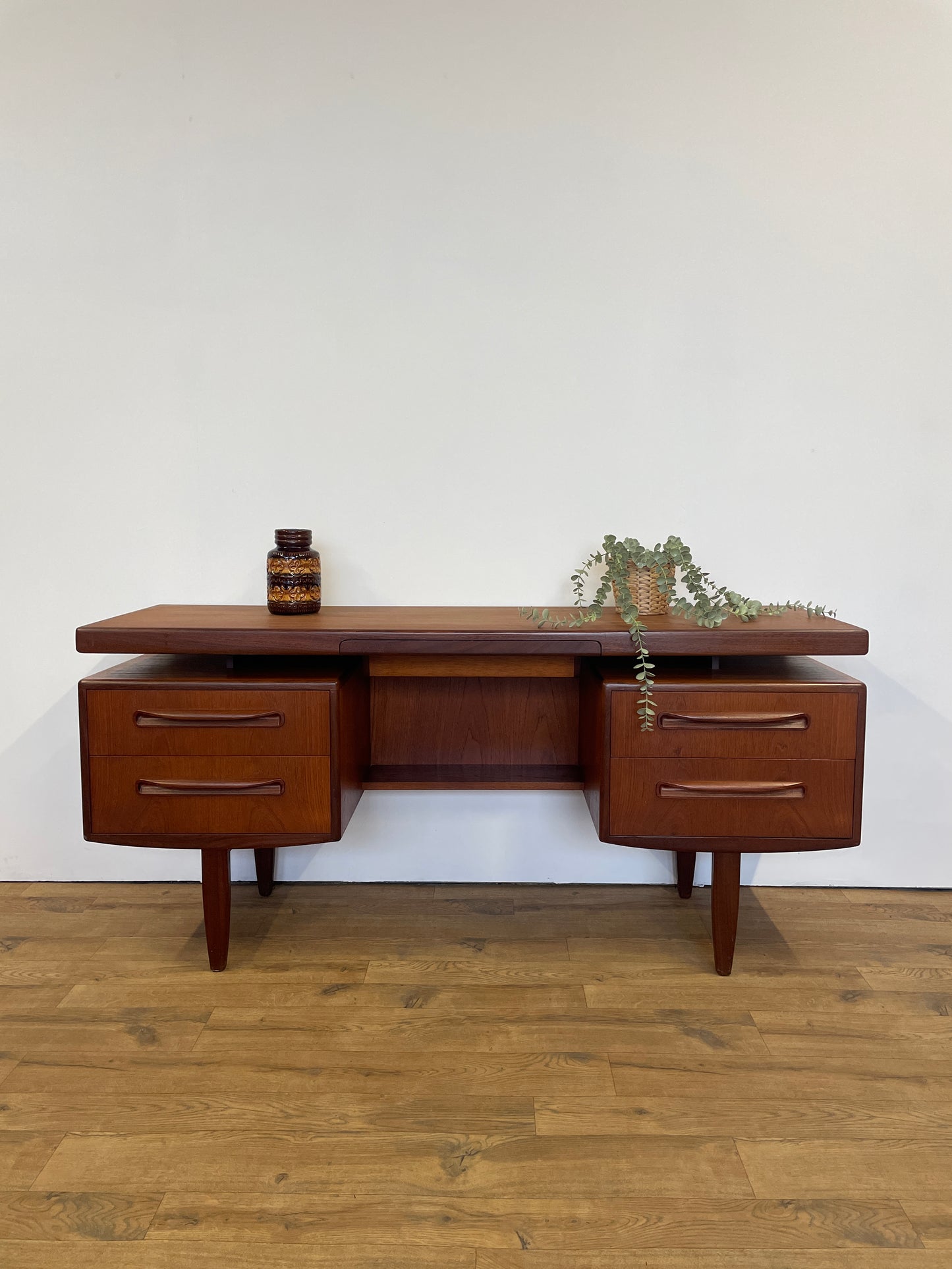 G Plan Fresco Range Desk or Dressing Table with Floating Top - Teak - Mid-Century