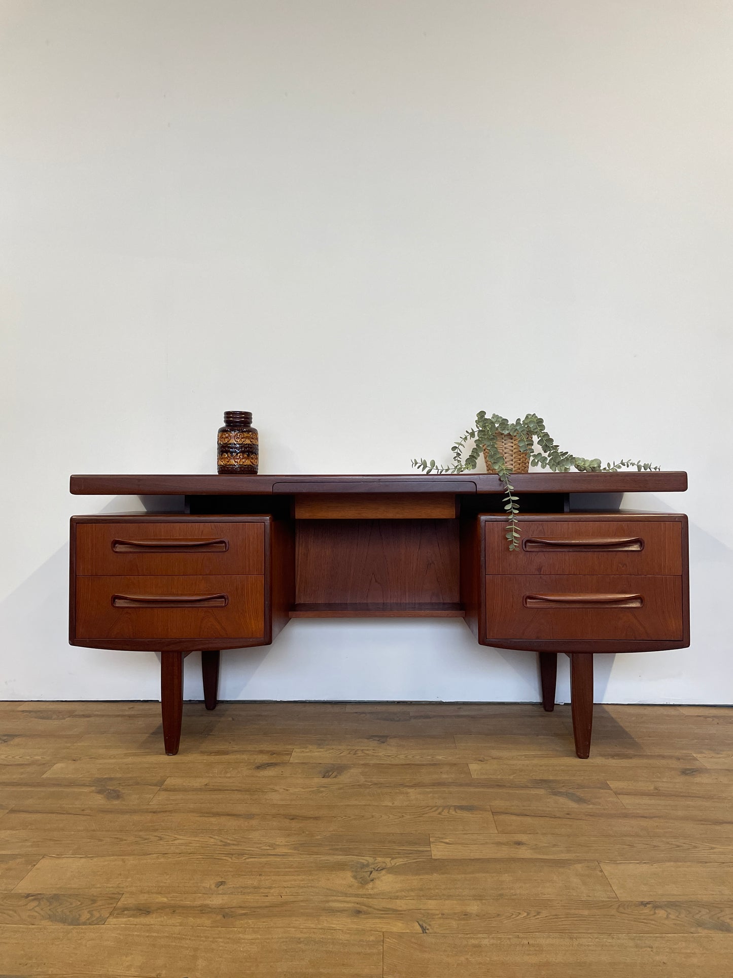 G Plan Fresco Range Desk or Dressing Table with Floating Top - Teak - Mid-Century