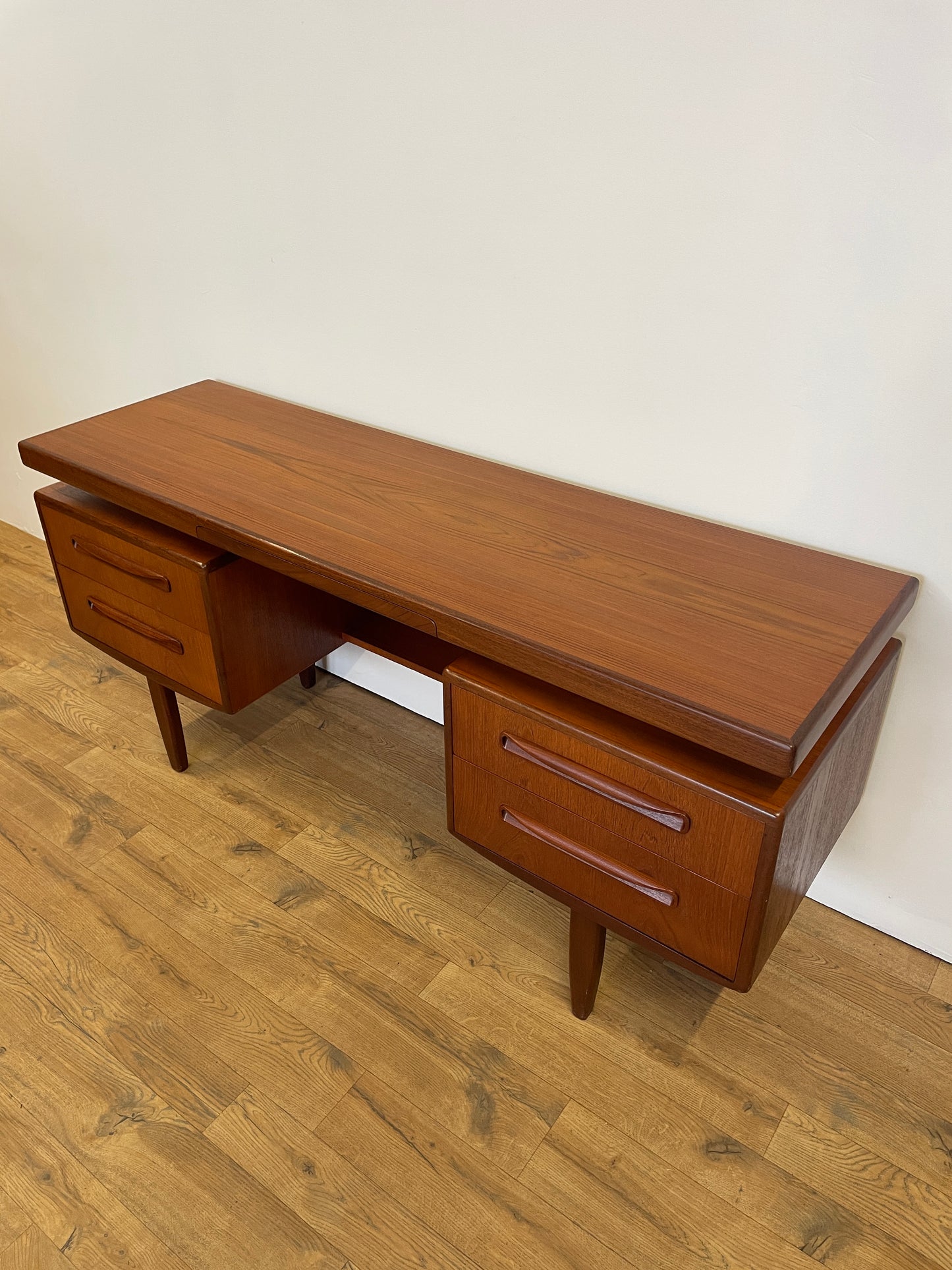 G Plan Fresco Range Desk or Dressing Table with Floating Top - Teak - Mid-Century