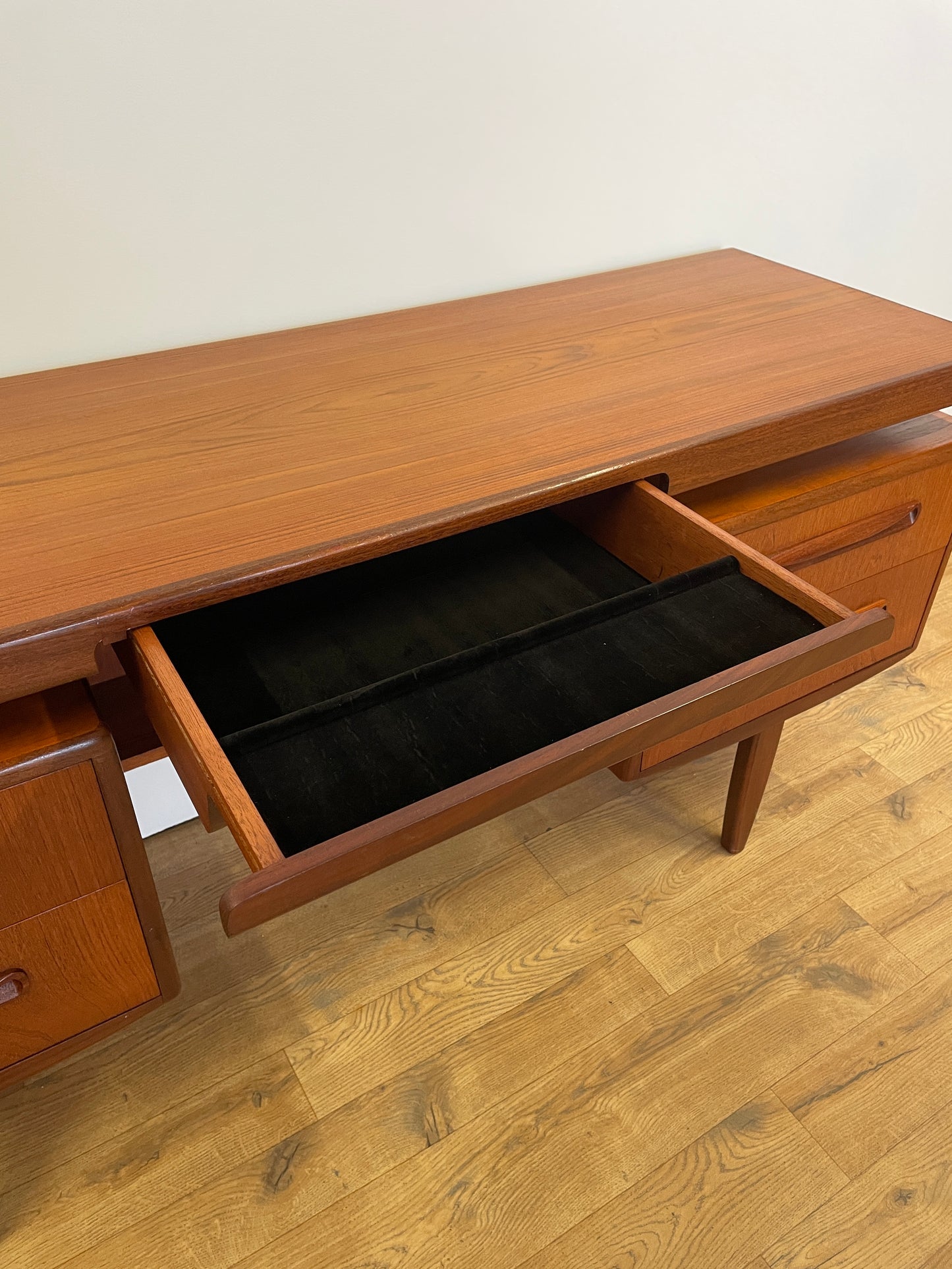 G Plan Fresco Range Desk or Dressing Table with Floating Top - Teak - Mid-Century