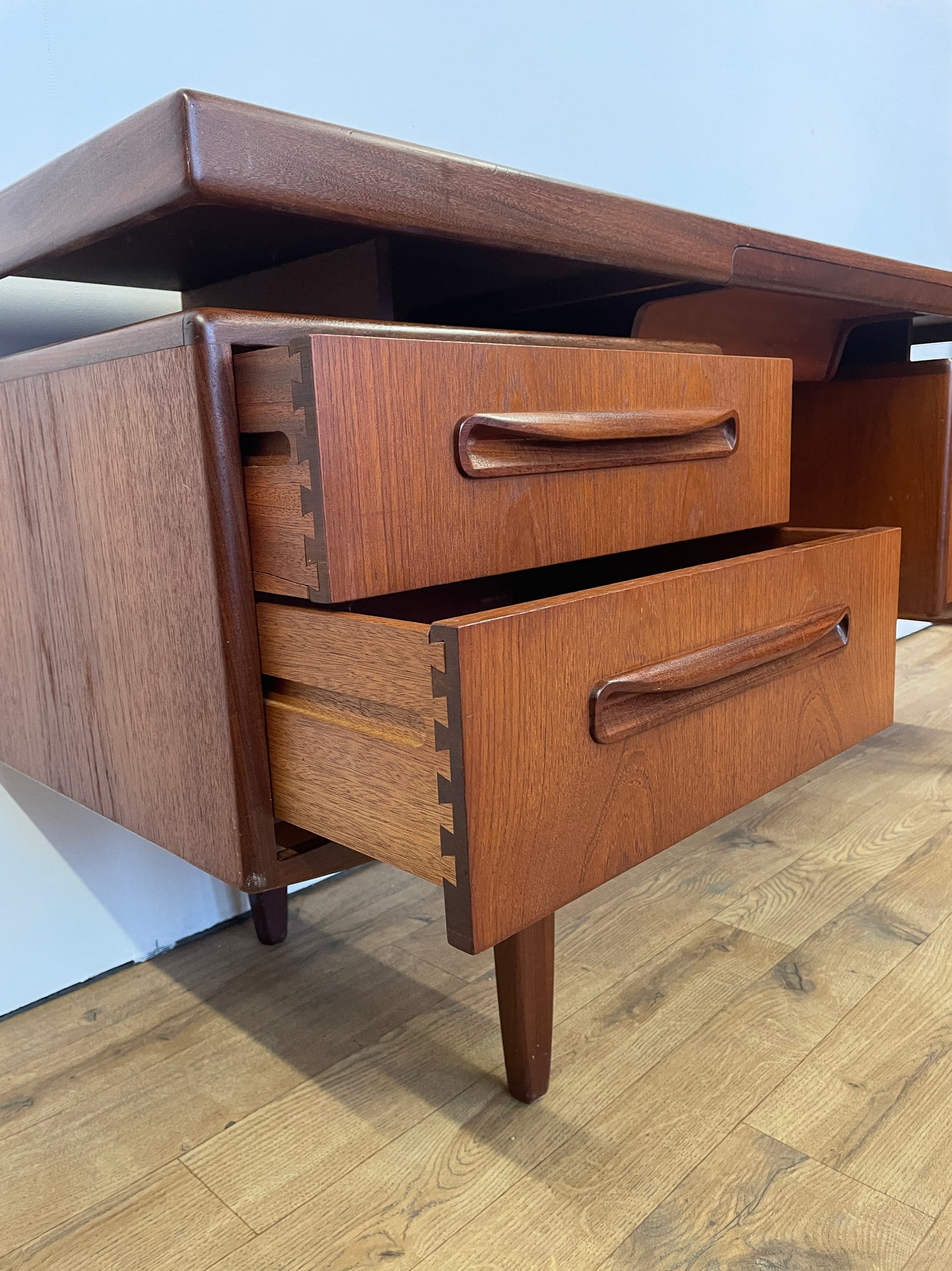 G Plan Fresco Range Desk or Dressing Table with Floating Top - Teak - Mid-Century