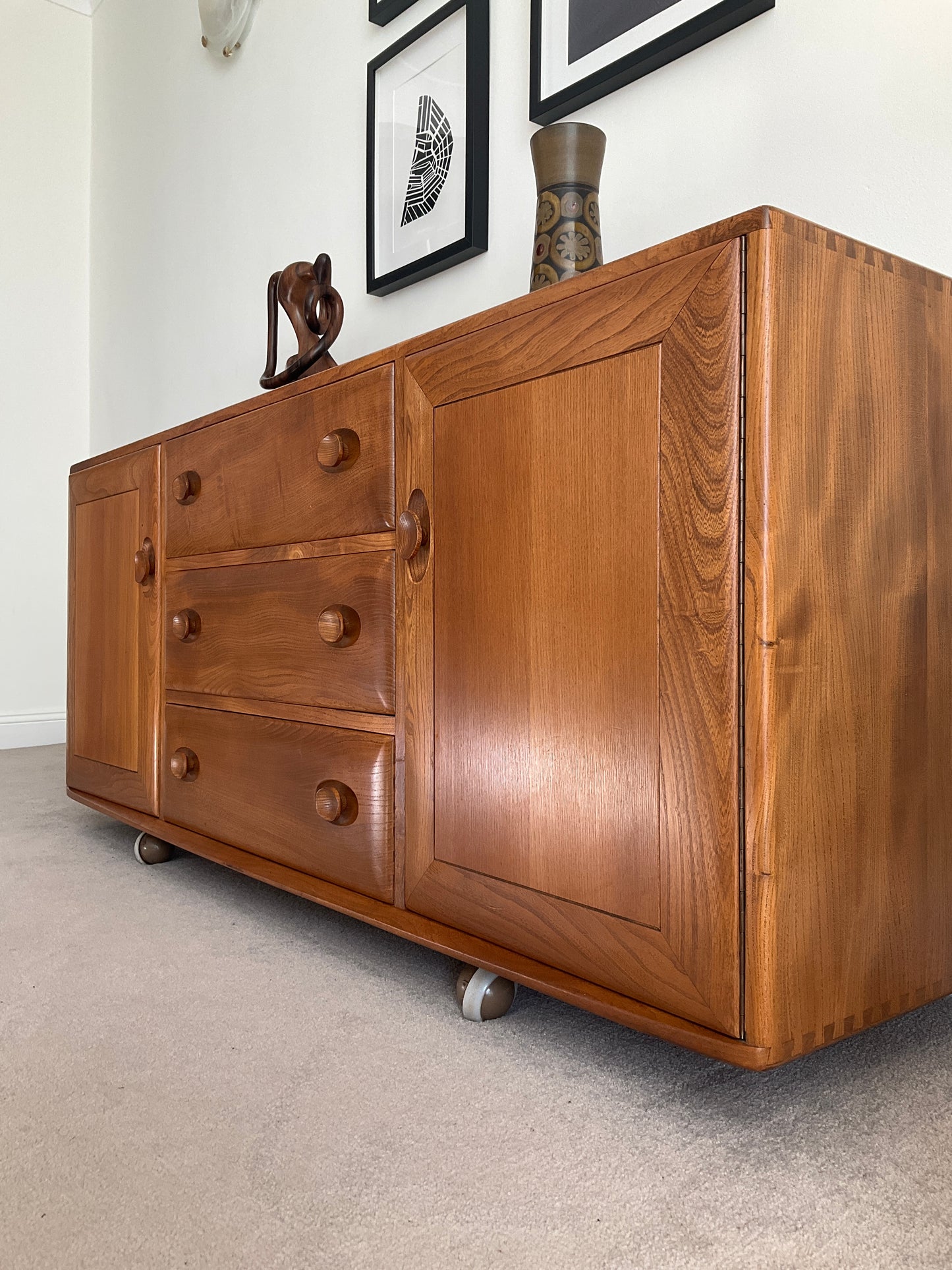 Ercol Windsor Sideboard - UK Made / Vintage / TV Unit Storage