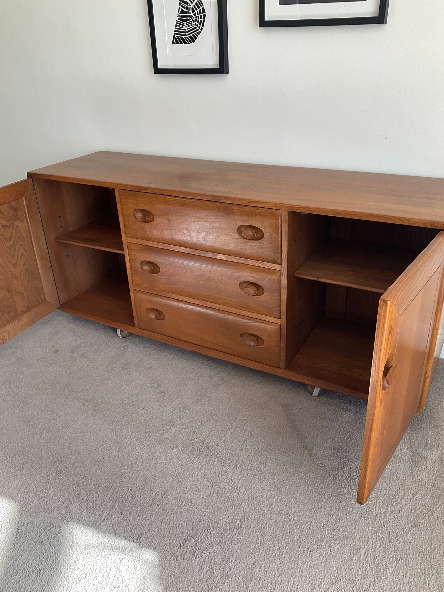 Ercol Windsor Sideboard - UK Made / Vintage / TV Unit Storage