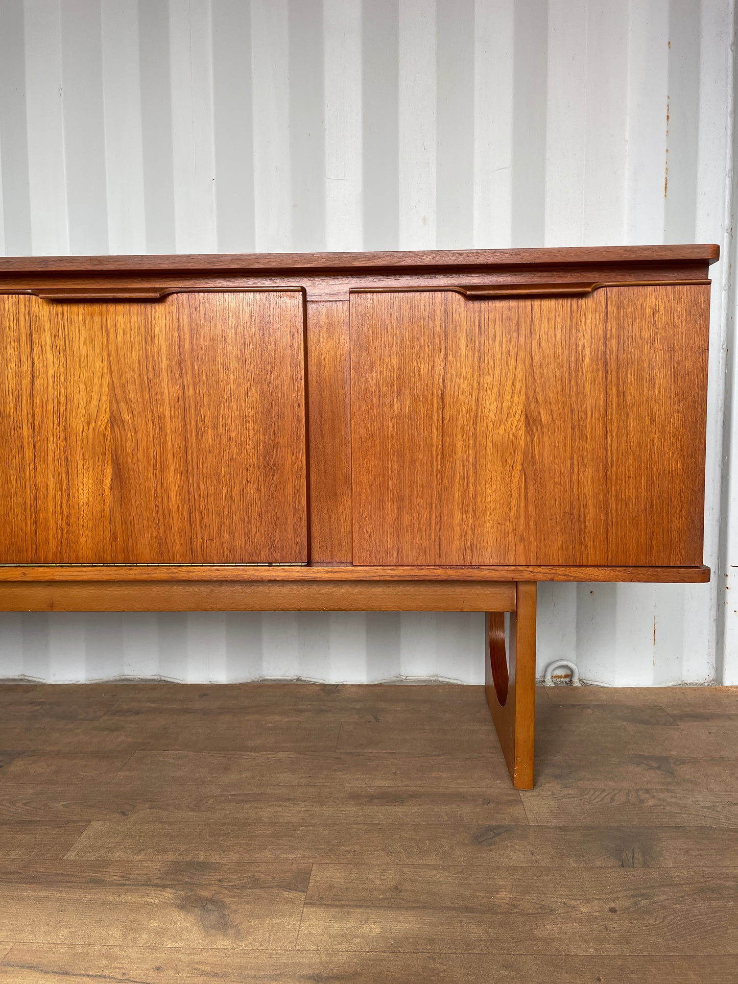 Vintage Mid-Century Teak Stonehill Sideboard – Large 212cm Danish Style Credenza Cabinet