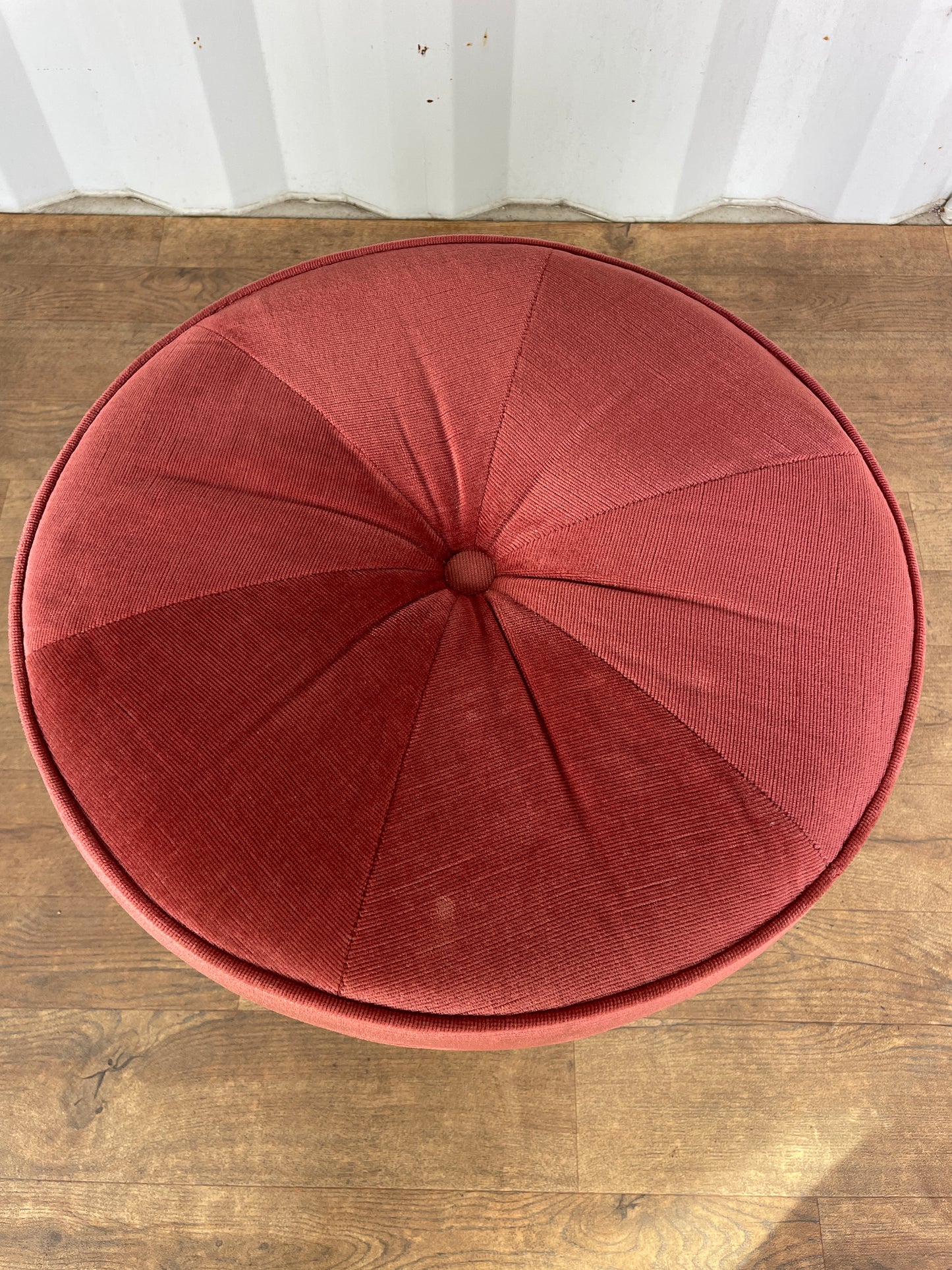 G Plan Fresco Vintage Teak Stool / Mid Century Dressing Table Seat / Pink Upholstered Stool 50cm