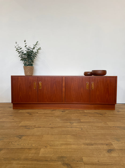 Long G Plan Cabinet Double Teak Mid-Century / TV Unit