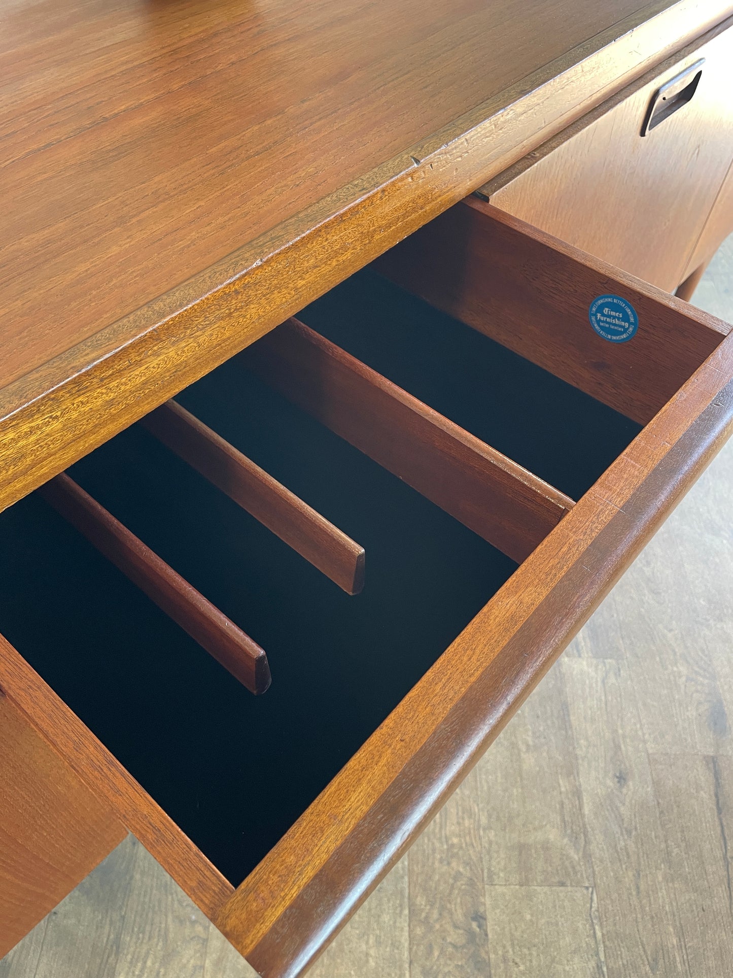Large Vintage Teak Sideboard by Greaves & Thomas – Mid Century Modern 220cm Danish Style Credenza