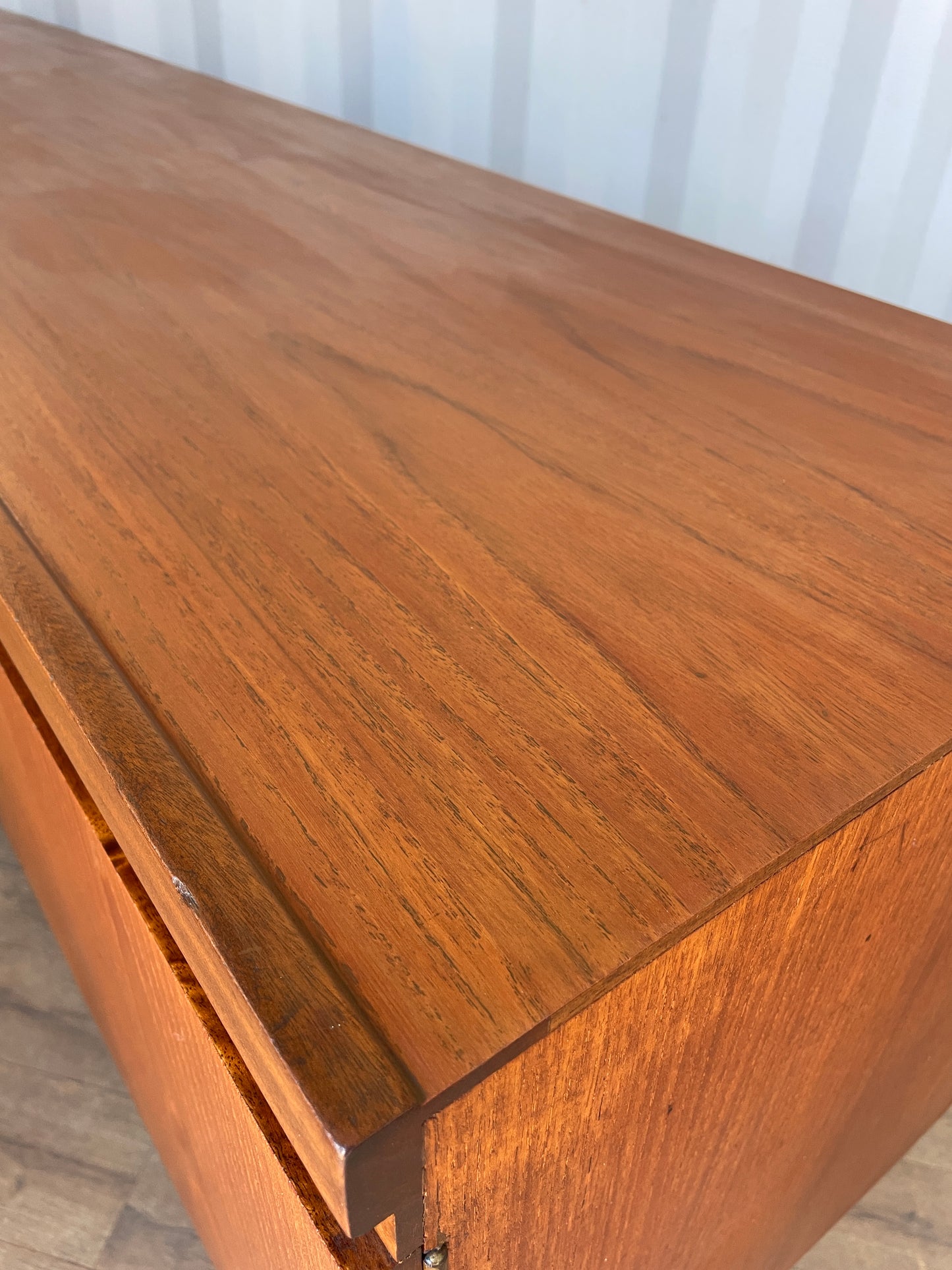 Large Vintage Teak Sideboard by Greaves & Thomas – Mid Century Modern 220cm Danish Style Credenza