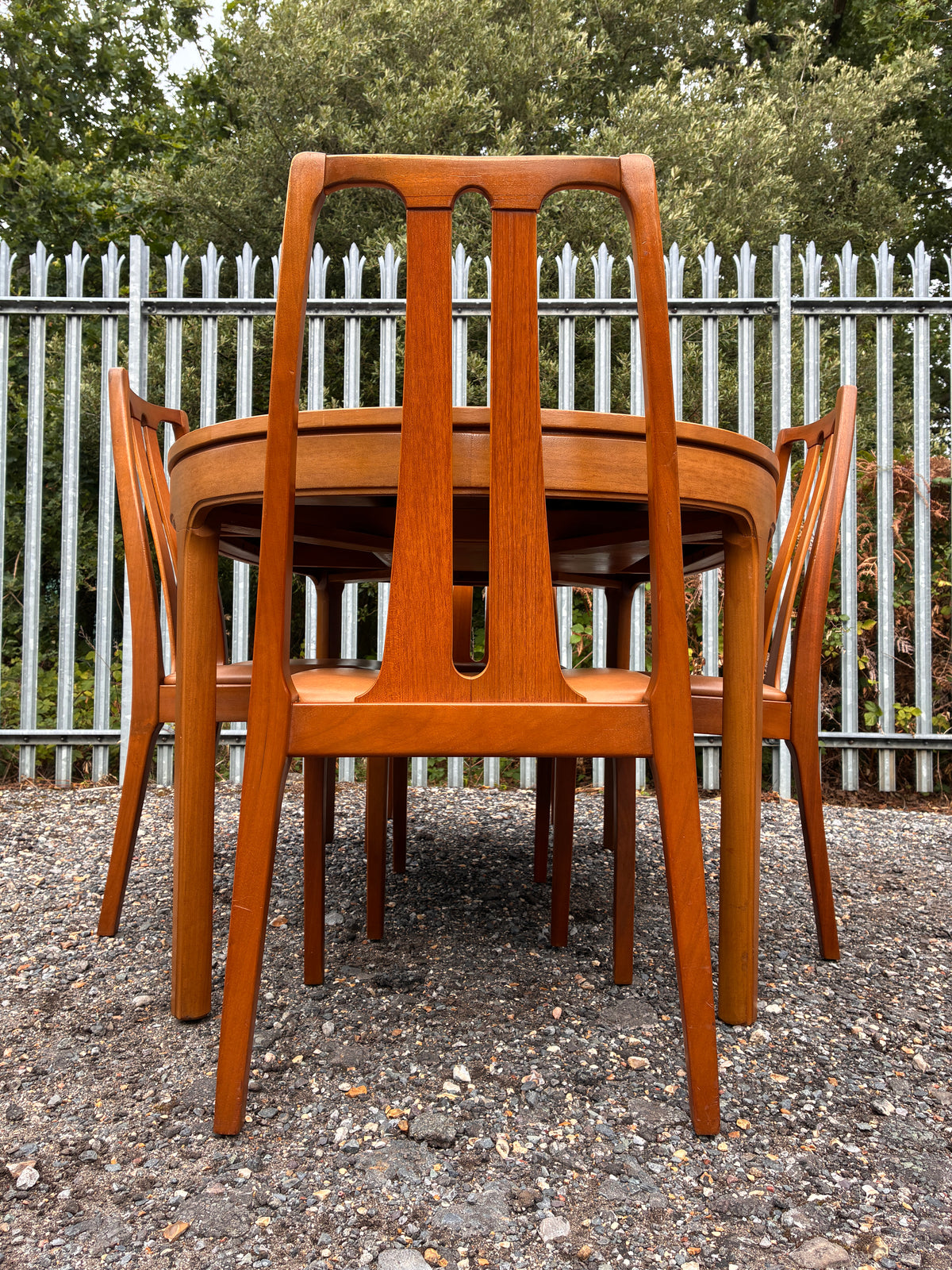 Vintage Teak Extending Dining Table & 4 Matching Chairs by Nathan Furniture - Mid-Century 1960s