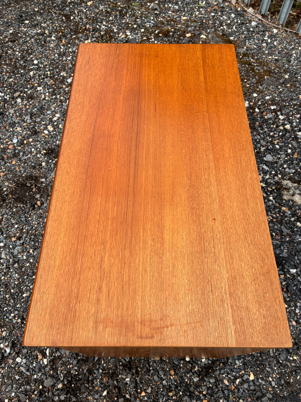 Vintage Teak TV Cabinet | Small Media Unit with Drawer & Drop-Front Storage - Mid-Century