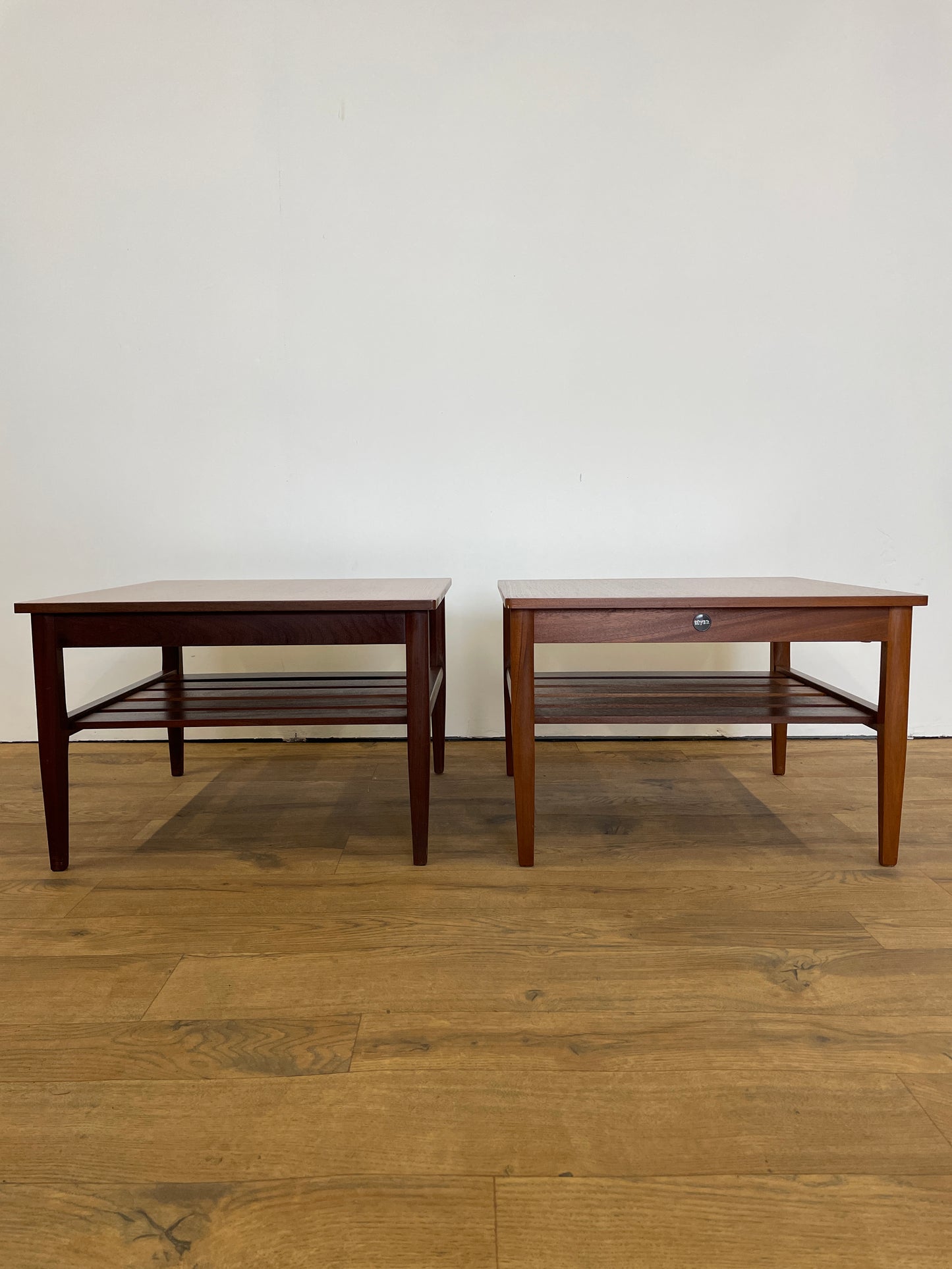 Pair of Myer Side Tables Teak Mid-Century