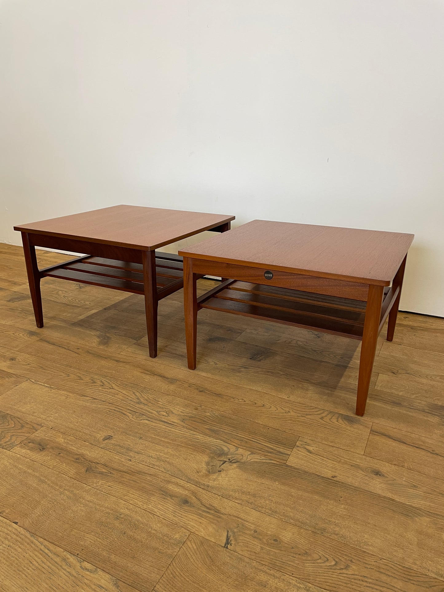 Pair of Myer Side Tables Teak Mid-Century