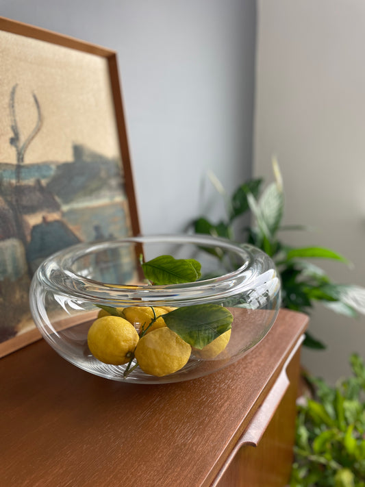 Mid-Century Clear Glass Bowl by Per Lütken for Holmegaard Provence, 1955