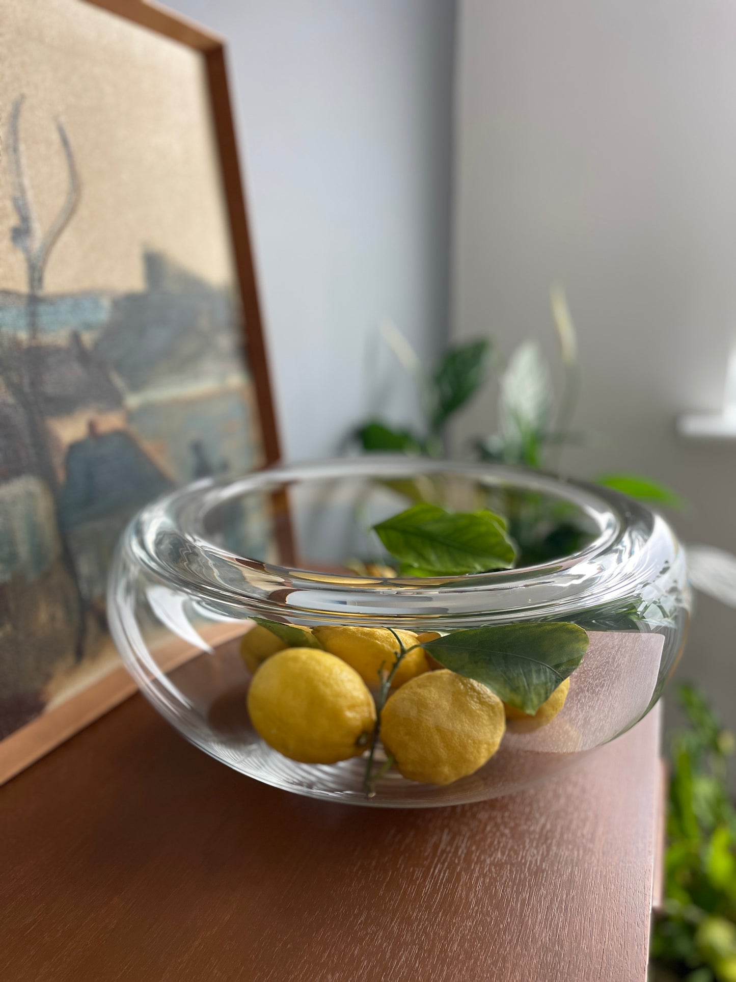 Mid-Century Clear Glass Bowl by Per Lütken for Holmegaard Provence, 1955