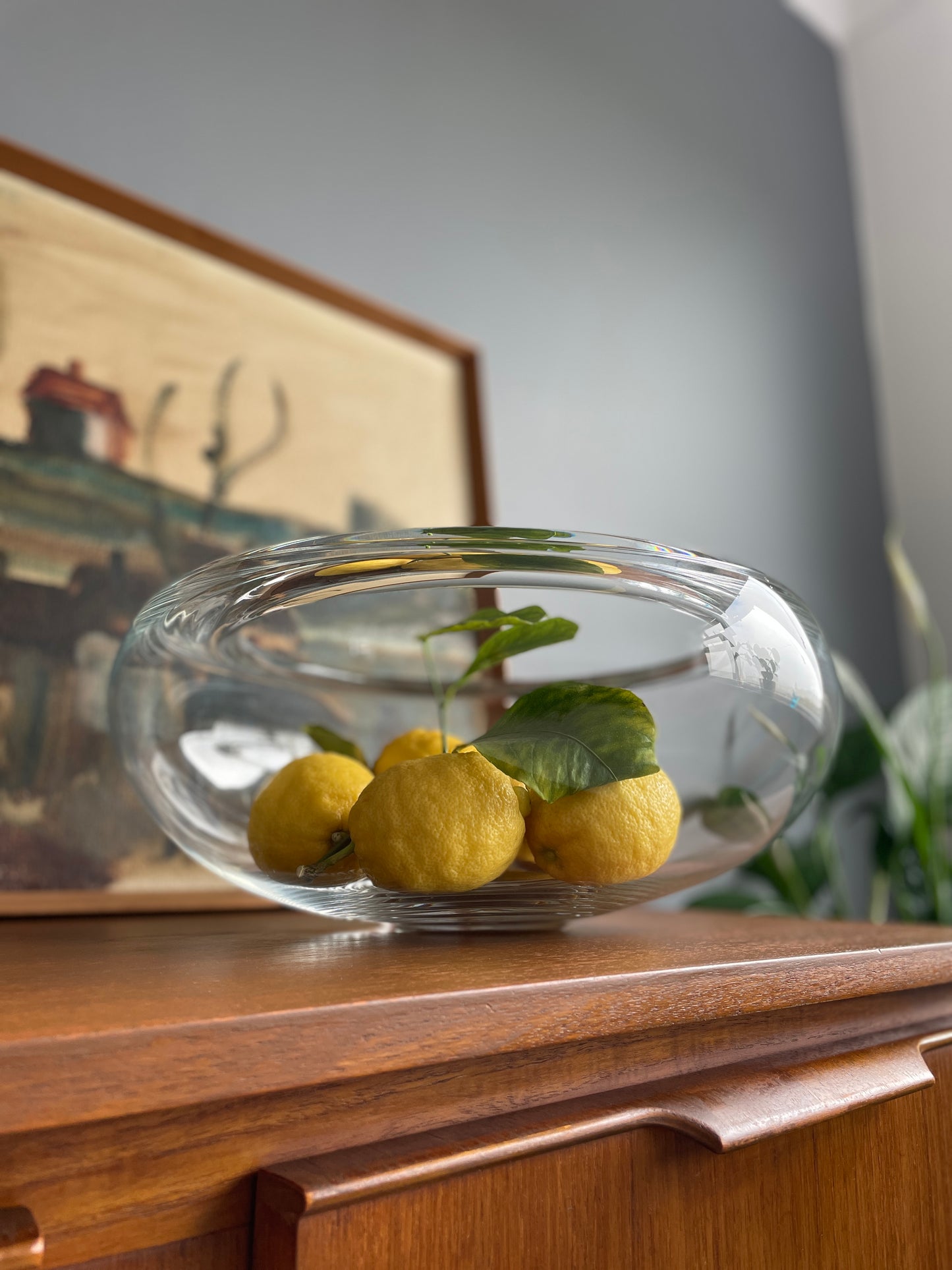 Mid-Century Clear Glass Bowl by Per Lütken for Holmegaard Provence, 1955