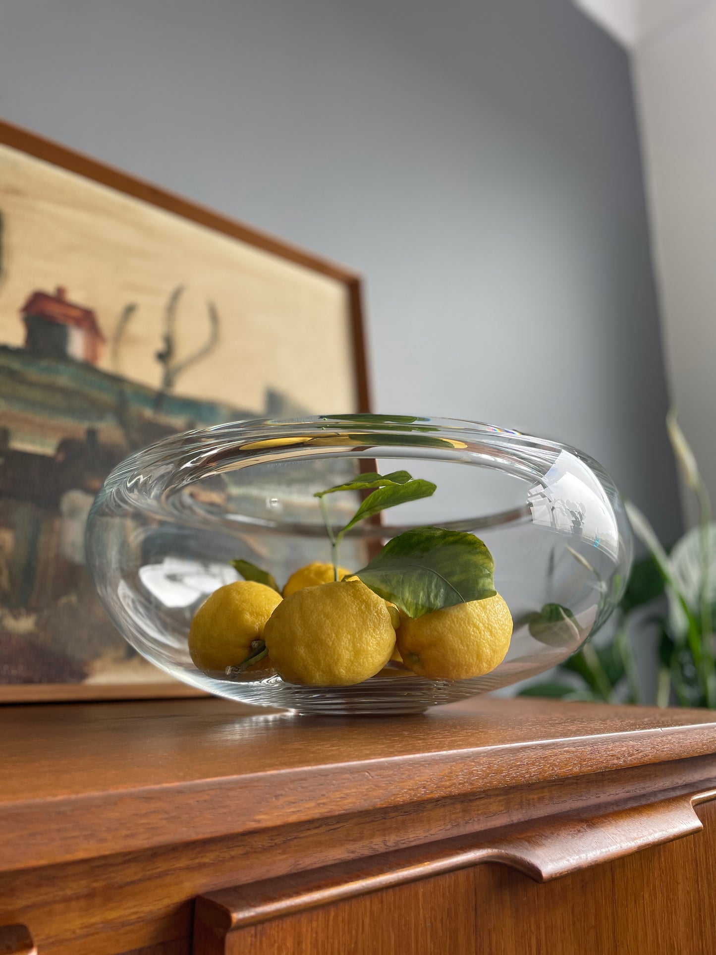 Mid-Century Clear Glass Bowl by Per Lütken for Holmegaard Provence, 1955