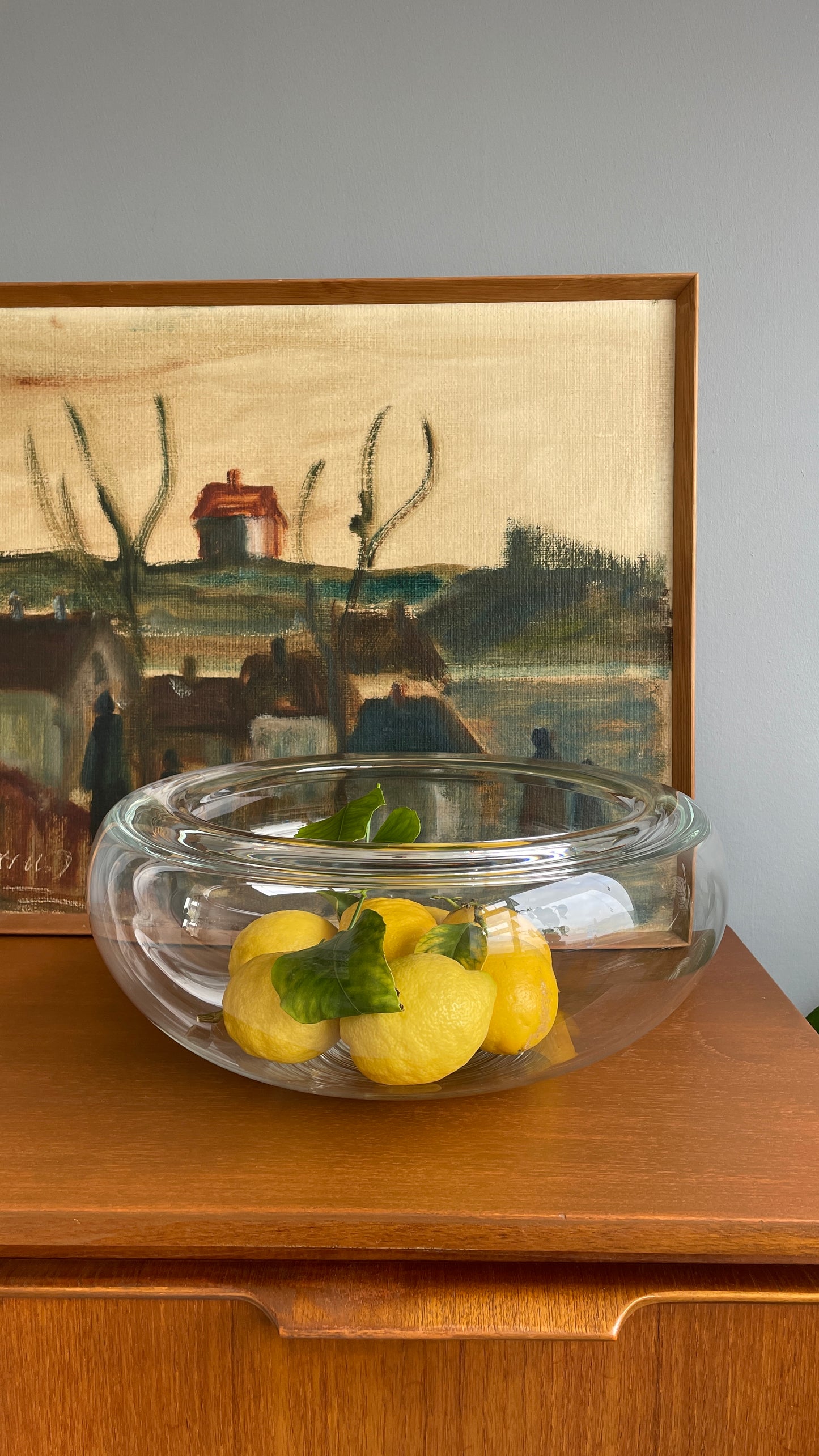 Mid-Century Clear Glass Bowl by Per Lütken for Holmegaard Provence, 1955