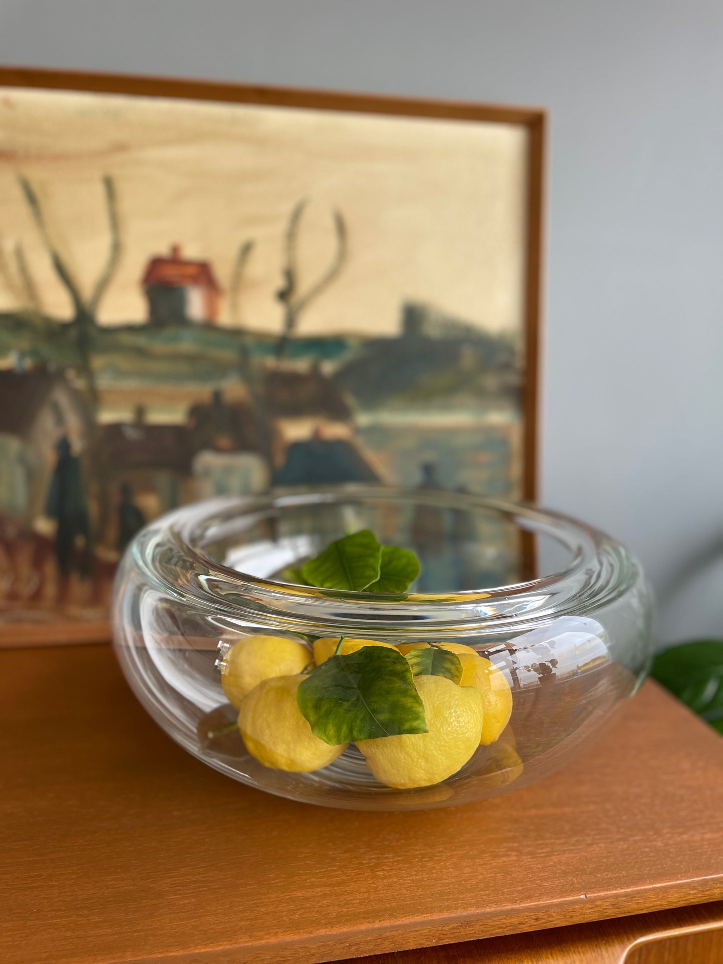 Mid-Century Clear Glass Bowl by Per Lütken for Holmegaard Provence, 1955