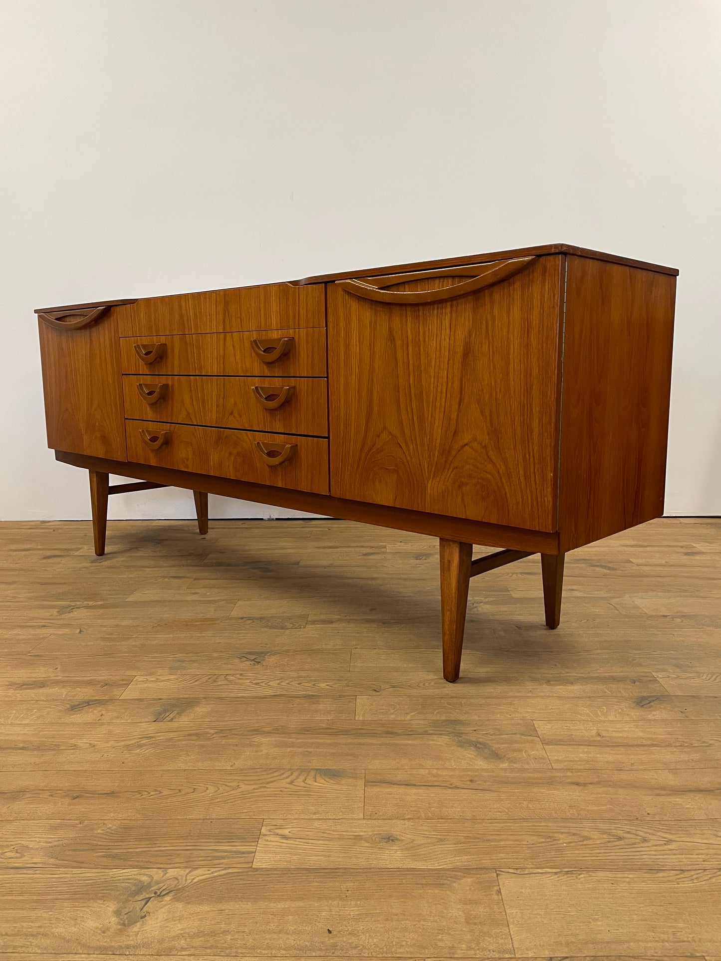 Beautility Mid-Century Teak Sideboard / TV Stand / Storage / Cabinet