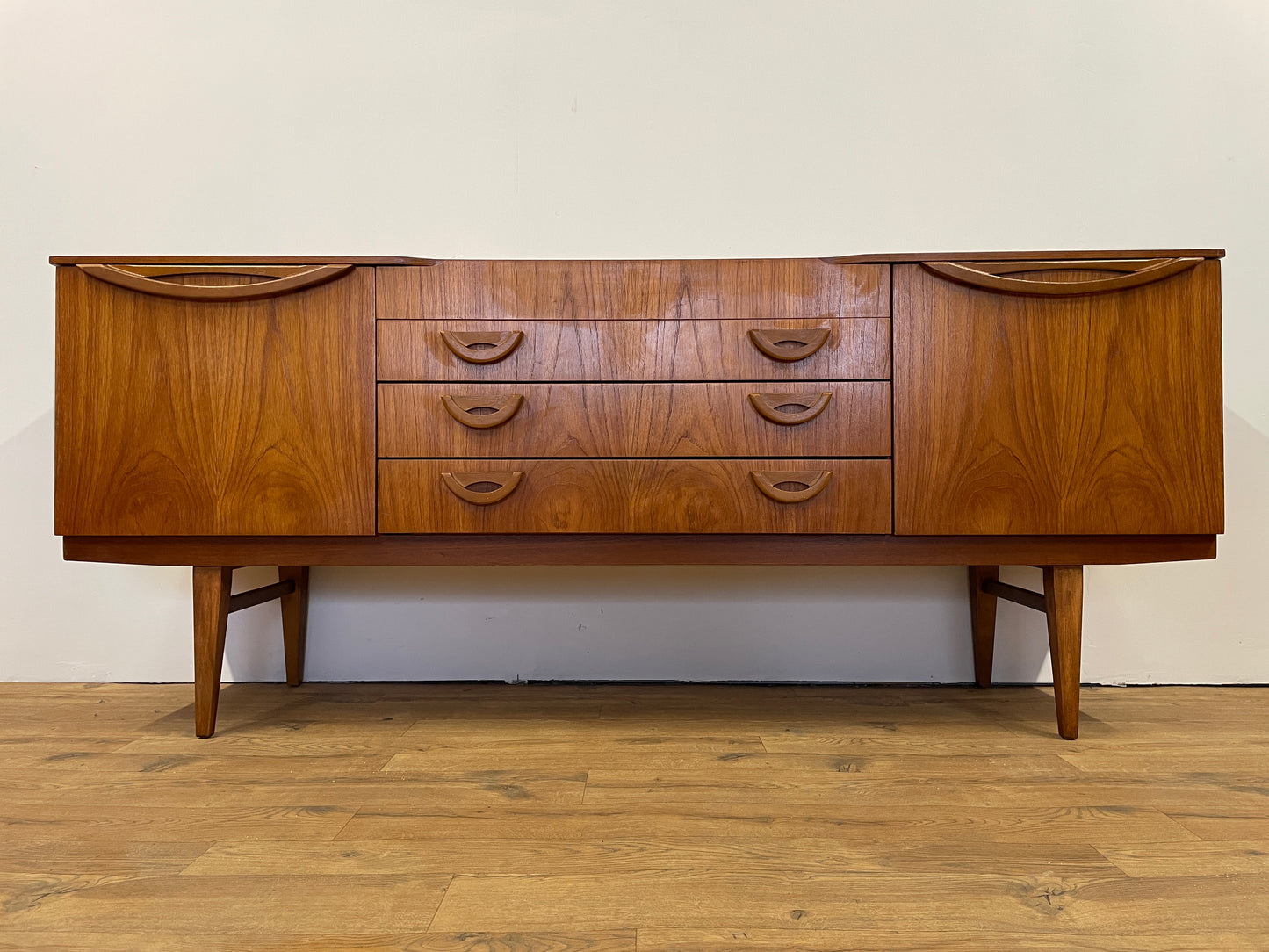 Beautility Mid-Century Teak Sideboard / TV Stand / Storage / Cabinet
