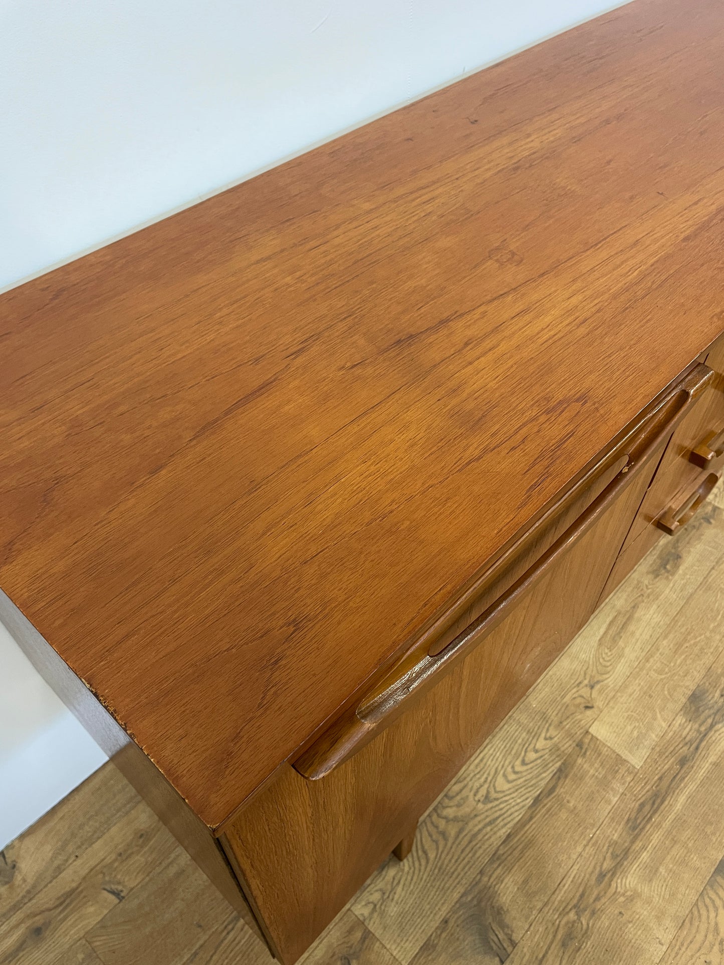 Beautility Mid-Century Teak Sideboard / TV Stand / Storage / Cabinet