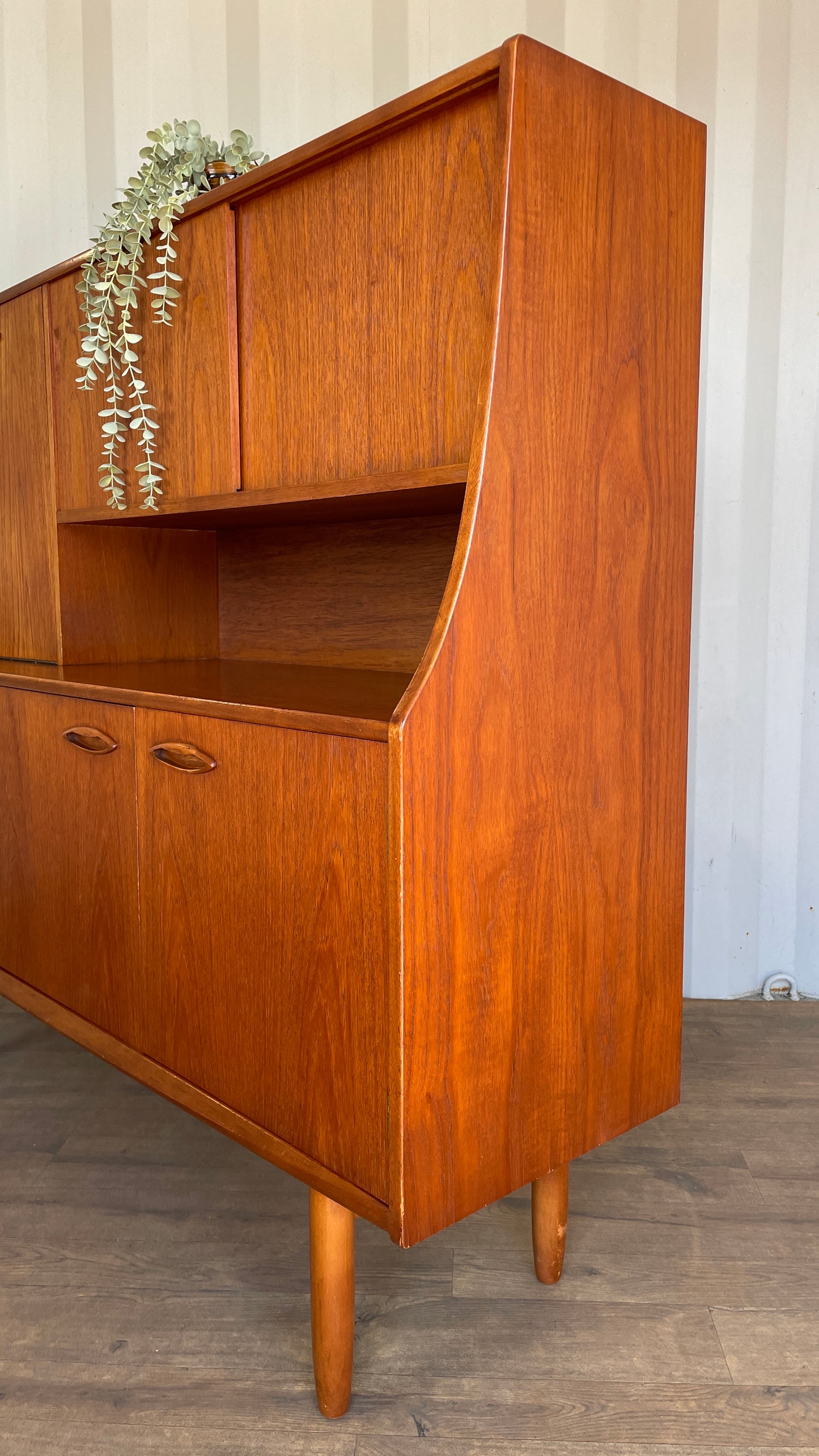 Mid Century Highboard Vintage Jentique Teak Sideboard Cabinet Storage