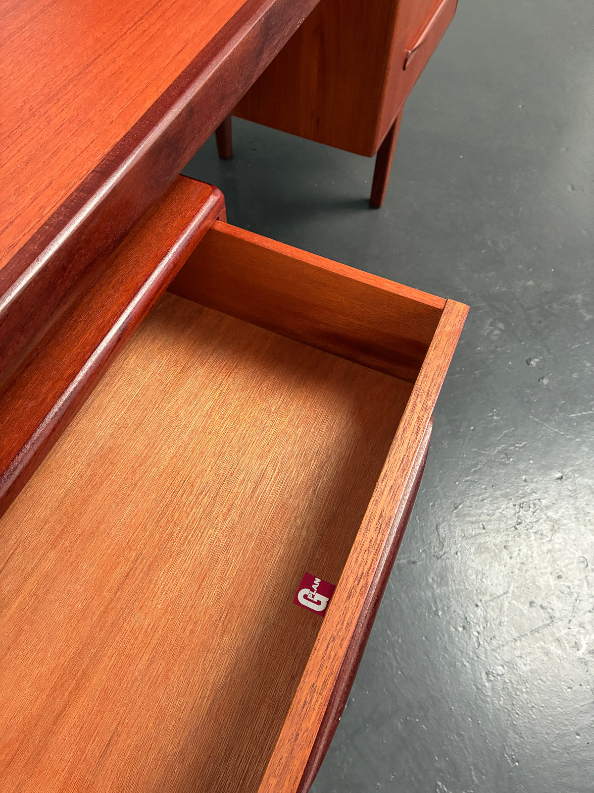Vintage G Plan Fresco Teak Floating Top Desk – Mid-Century Modern