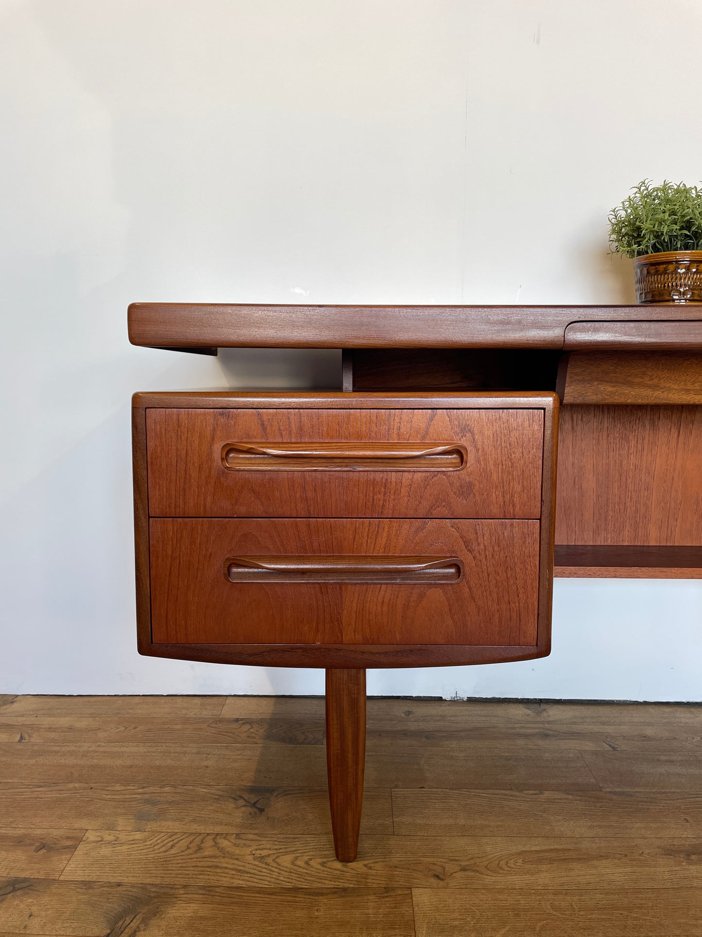 G Plan Fresco Range Desk or Dressing Table with Floating Top - Teak - Mid-Century