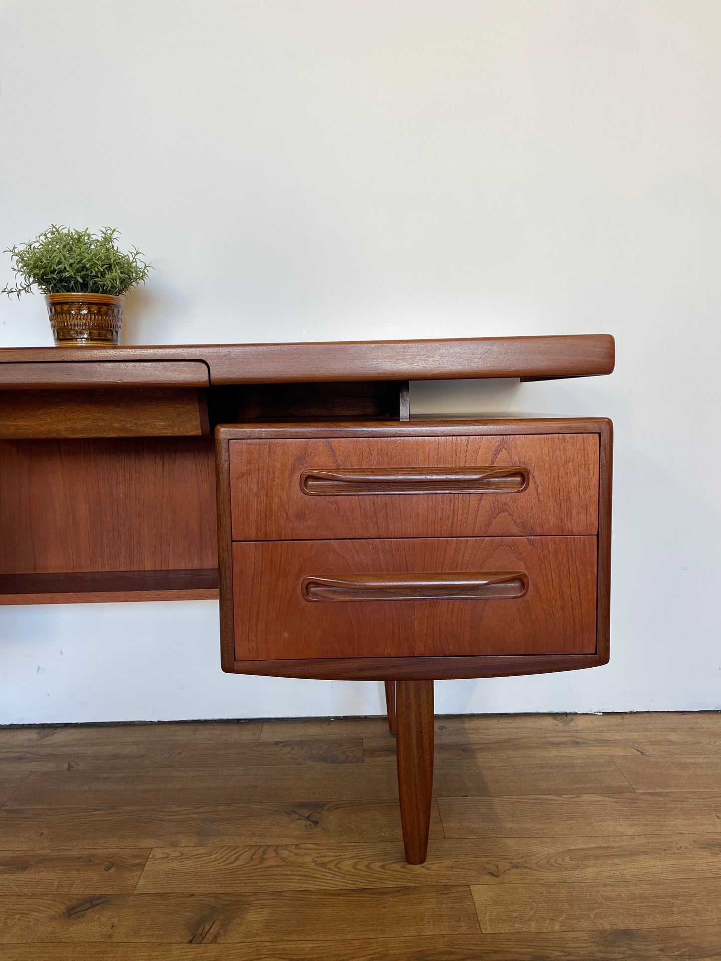 G Plan Fresco Range Desk or Dressing Table with Floating Top - Teak - Mid-Century