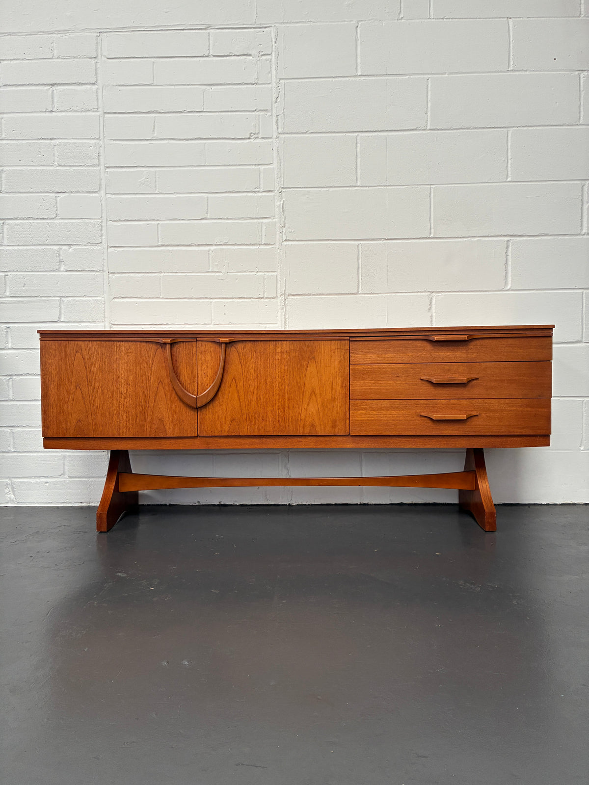 Vintage Mid-Century Teak Sideboard by Beautility – British Modernist Storage