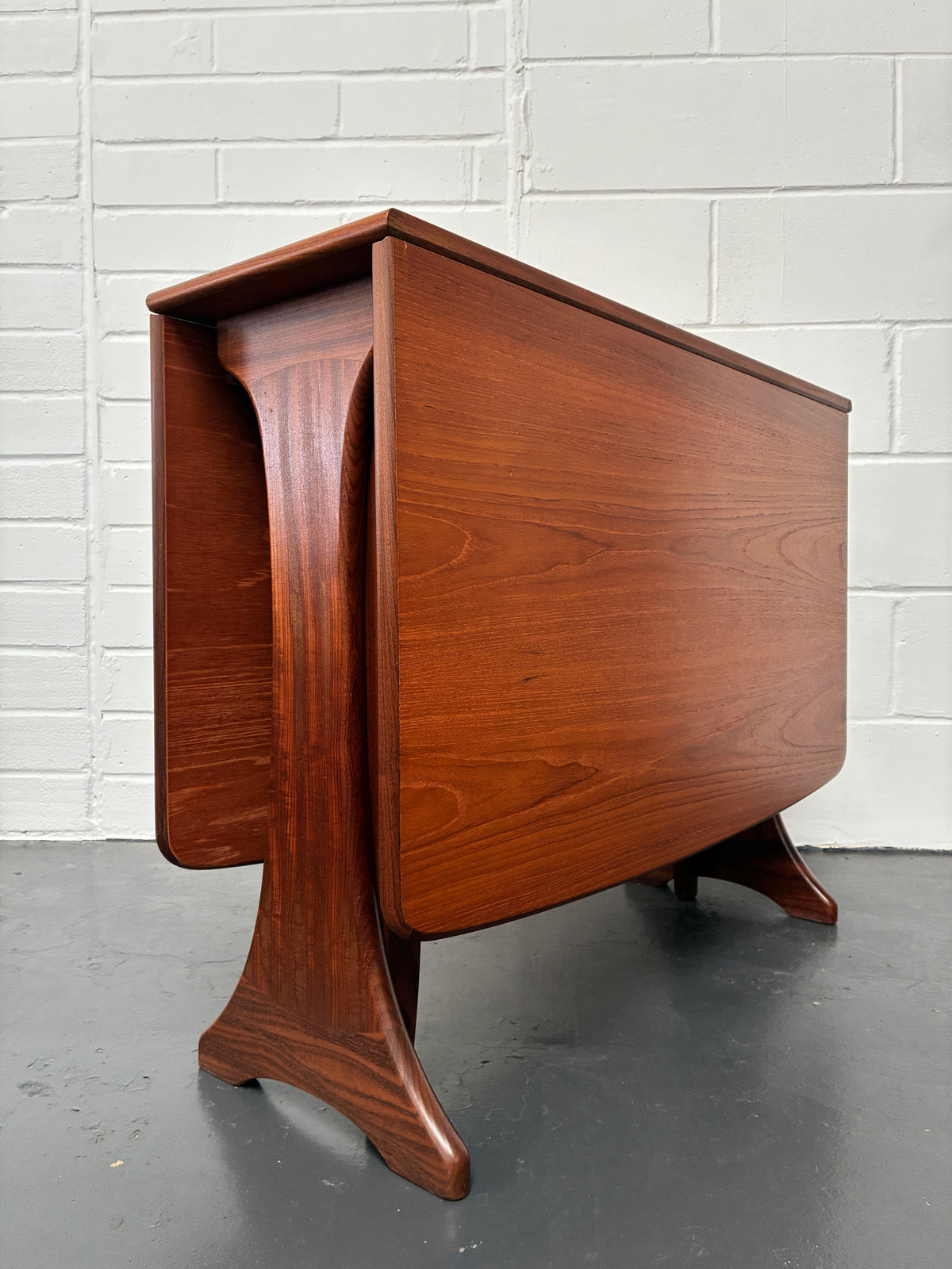 Vintage G Plan Mid-Century Teak Drop-Leaf Dining Table – Space-Saving Folding Table