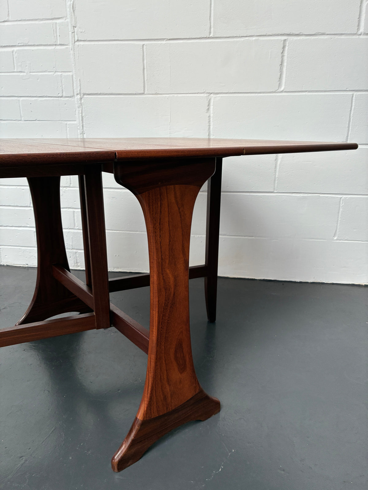Vintage G Plan Mid-Century Teak Drop-Leaf Dining Table – Space-Saving Folding Table