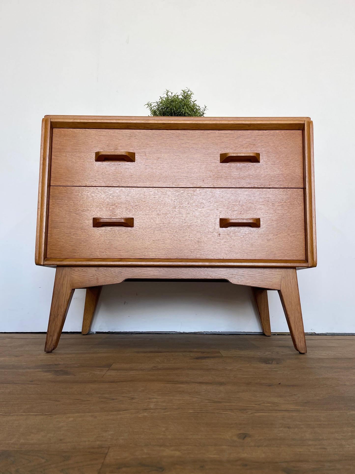 G Plan Chest of Drawers Brandon Range - Mid-Century  Oak 2 Drawer
