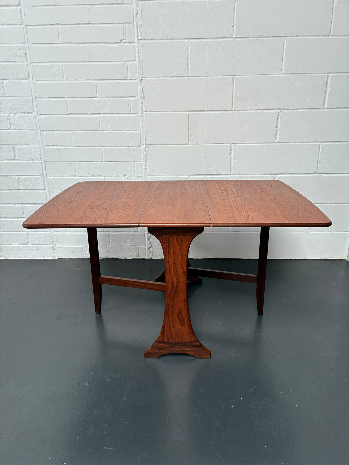 Vintage G Plan Mid-Century Teak Drop-Leaf Dining Table – Space-Saving Folding Table