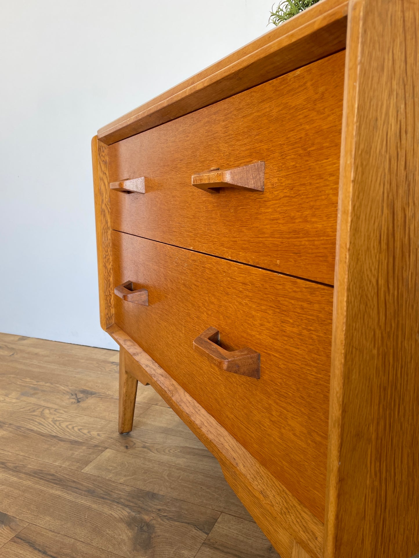 G Plan Chest of Drawers Brandon Range - Mid-Century  Oak 2 Drawer