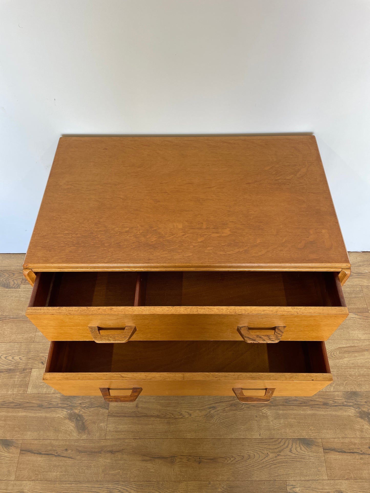 G Plan Chest of Drawers Brandon Range - Mid-Century  Oak 2 Drawer