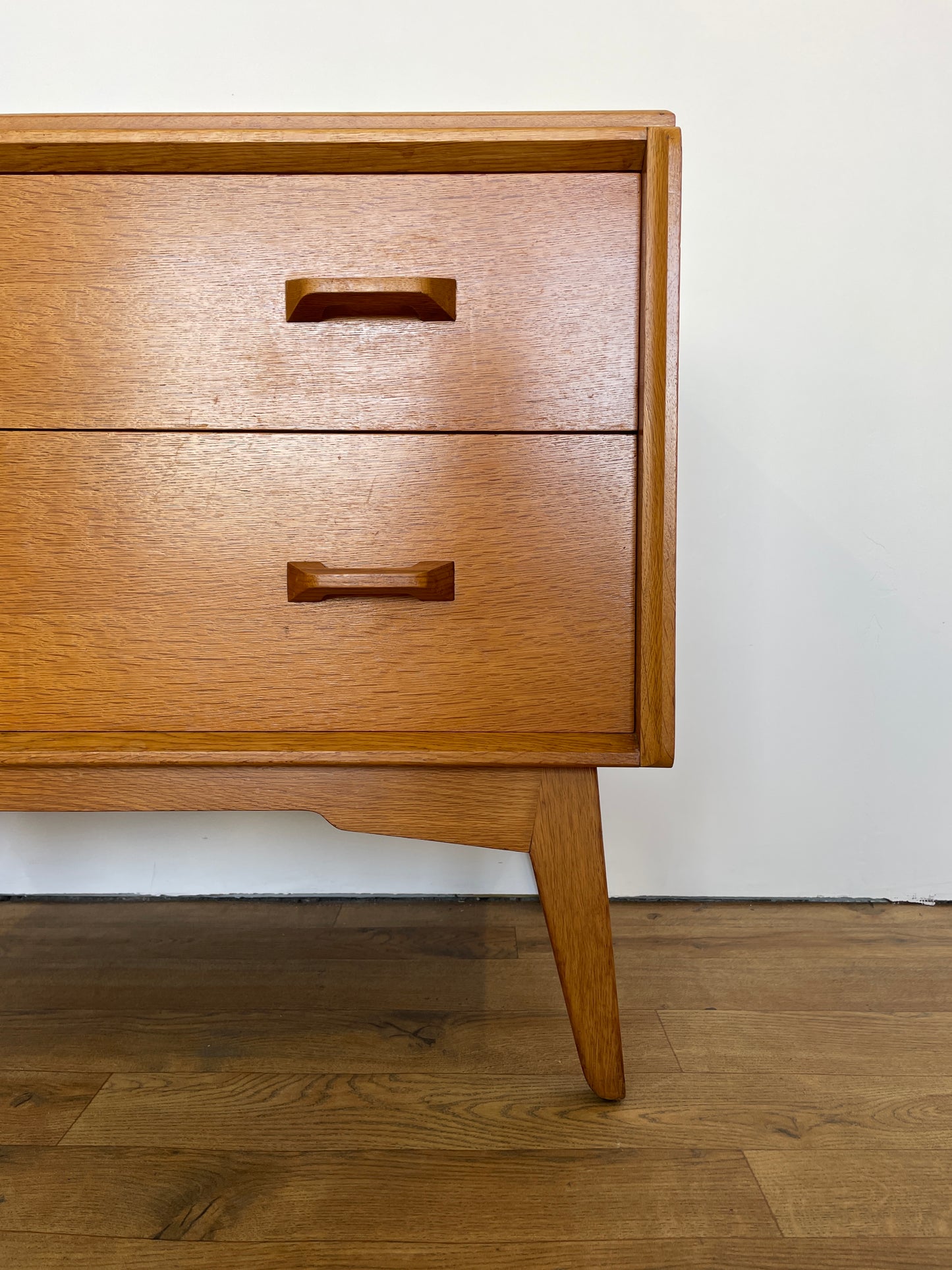 G Plan Chest of Drawers Brandon Range - Mid-Century  Oak 2 Drawer