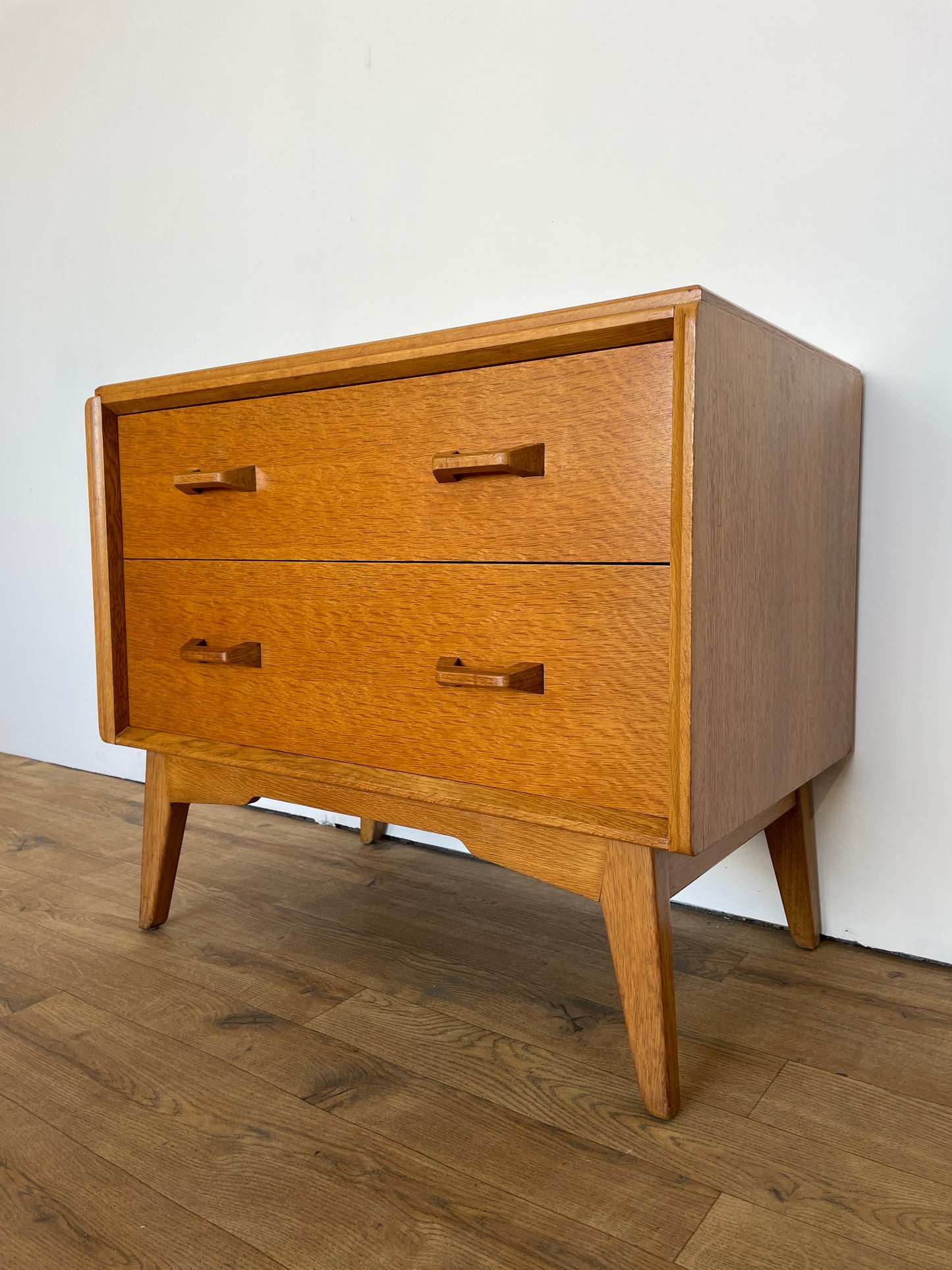 G Plan Chest of Drawers Brandon Range - Mid-Century  Oak 2 Drawer