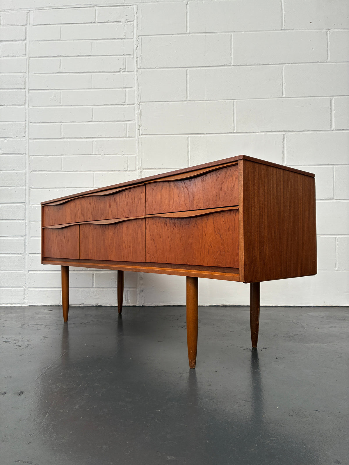 Vintage Mid-Century Austinsuite Teak 6 Drawer Sideboard / Chest