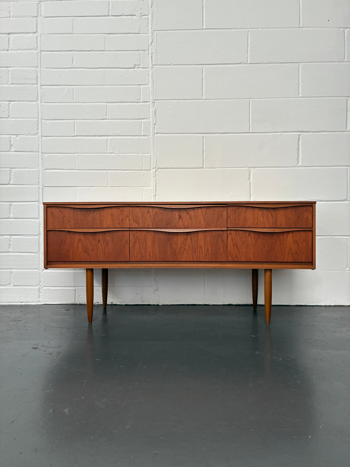 Vintage Mid-Century Austinsuite Teak 6 Drawer Sideboard / Chest