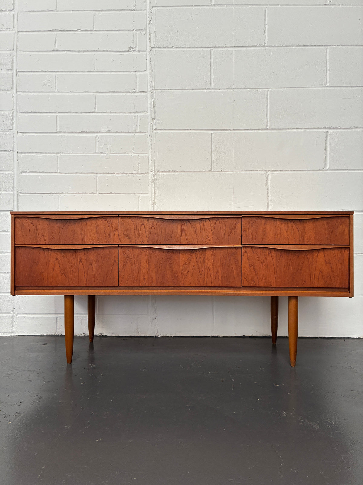 Vintage Mid-Century Austinsuite Teak 6 Drawer Sideboard / Chest