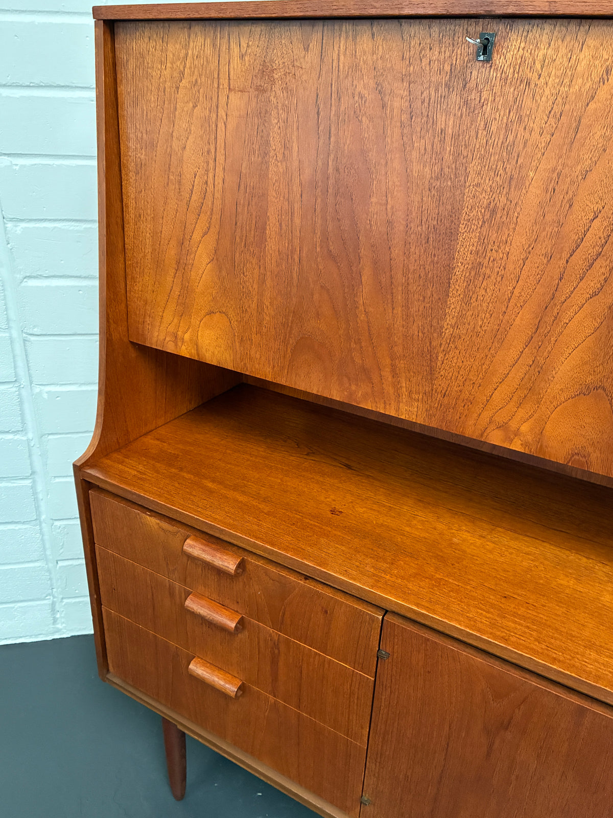 Vintage Mid-Century Teak Highboard by Frank Guille for Austinsuite