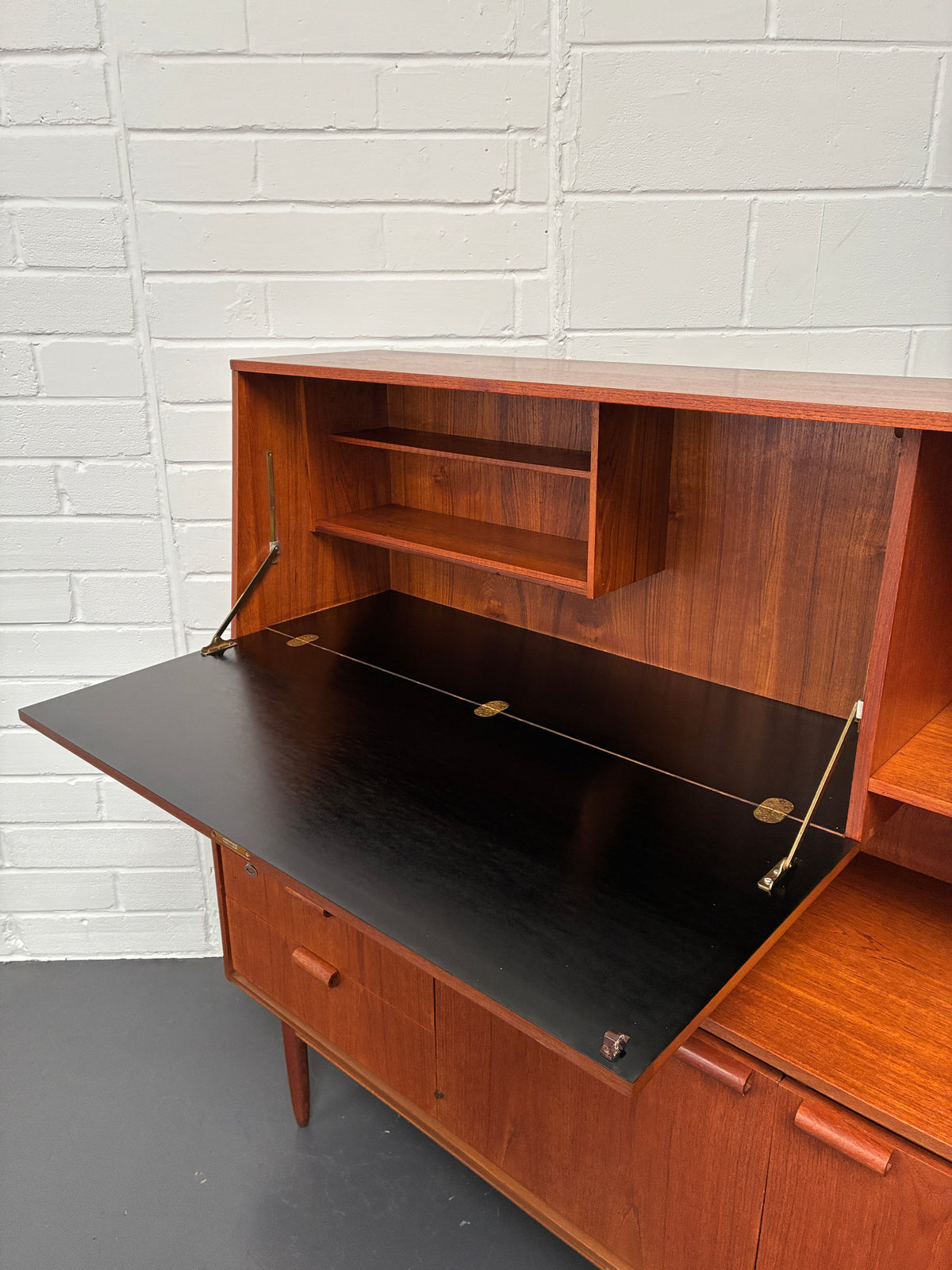 Vintage Mid-Century Teak Highboard by Frank Guille for Austinsuite