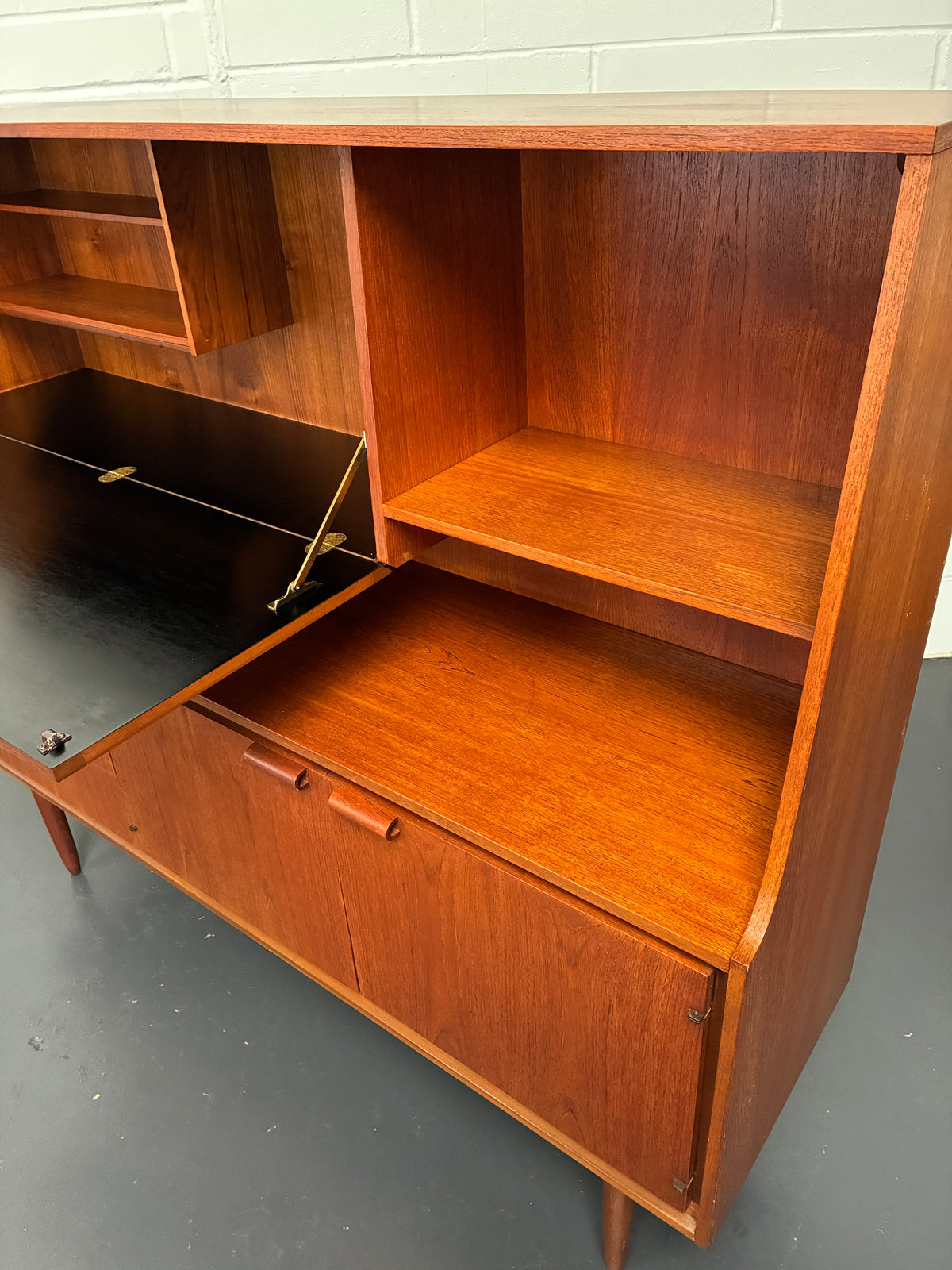 Vintage Mid-Century Teak Highboard by Frank Guille for Austinsuite
