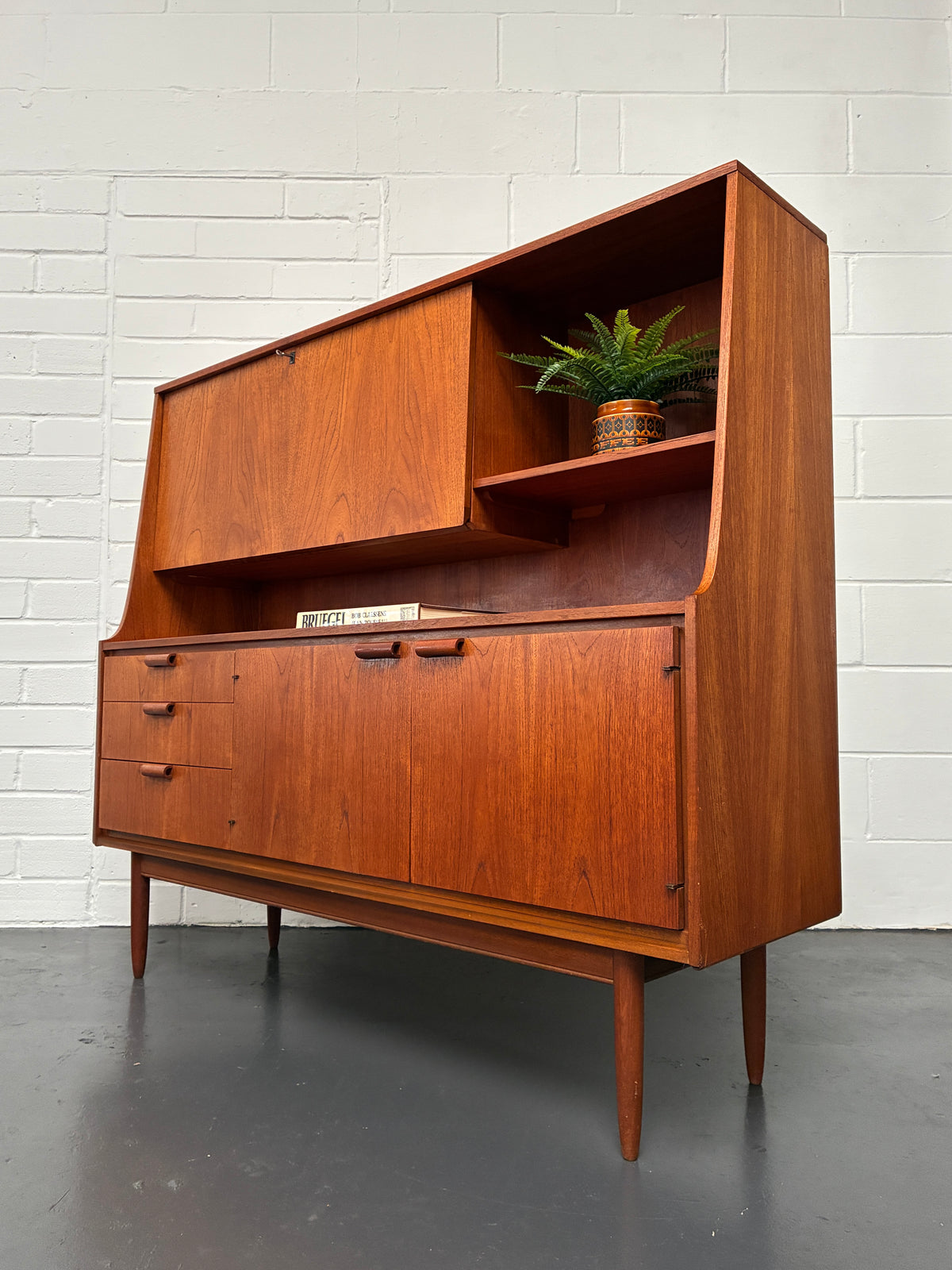 Vintage Mid-Century Teak Highboard by Frank Guille for Austinsuite