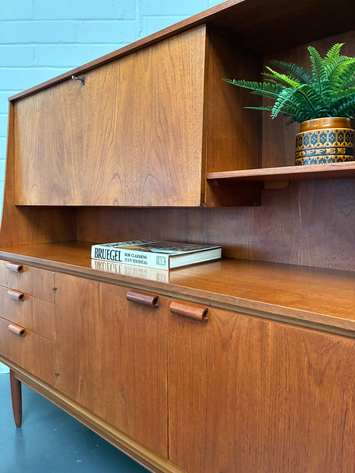 Vintage Mid-Century Teak Highboard by Frank Guille for Austinsuite