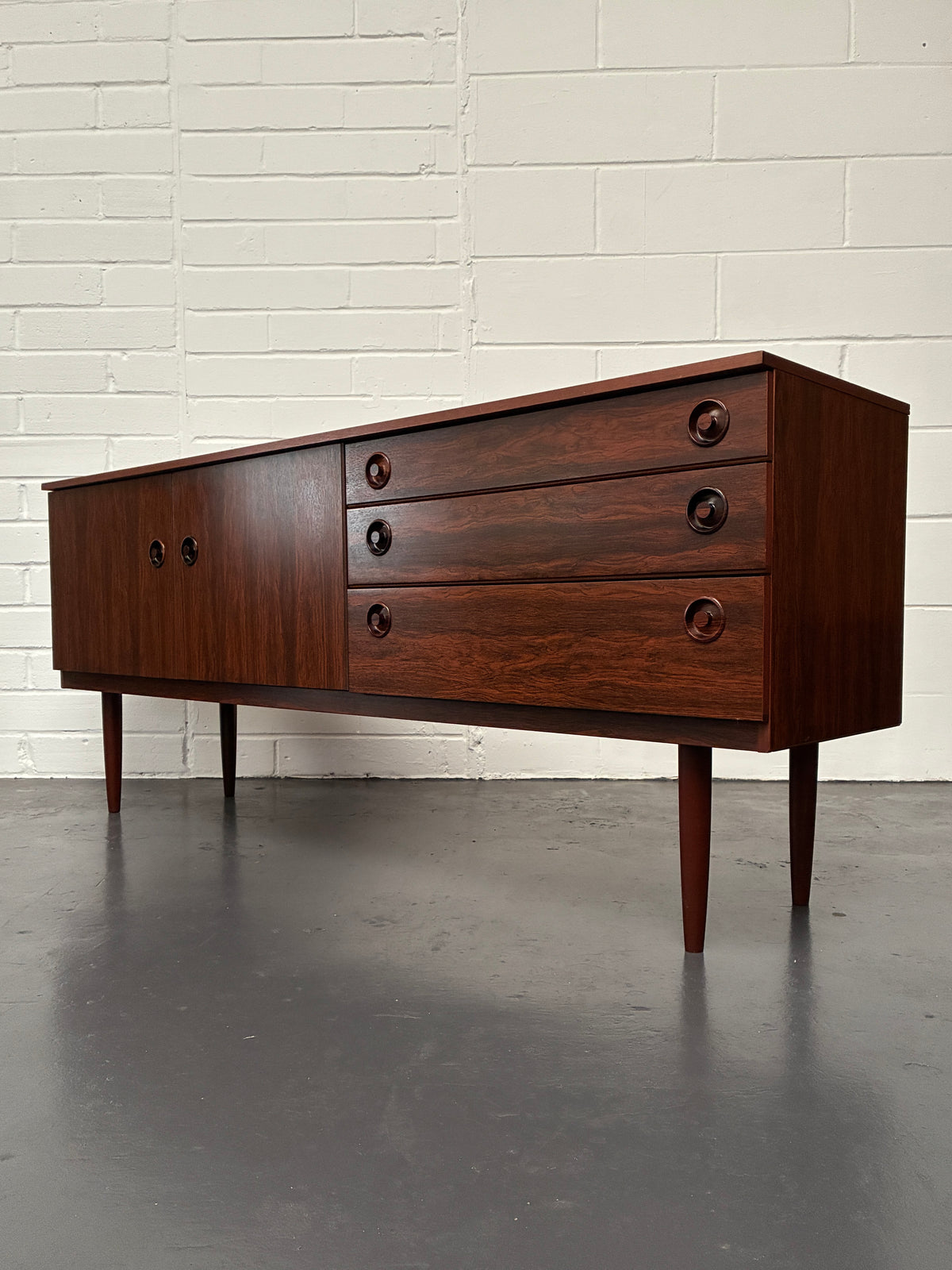 Vintage Mid-Century Rosewood Sideboard by Greaves & Thomas | 1960s British Furniture
