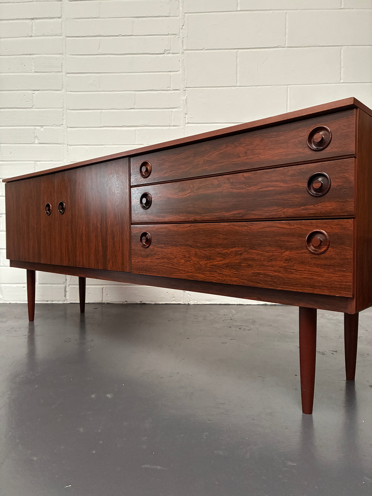 Vintage Mid-Century Rosewood Sideboard by Greaves & Thomas | 1960s British Furniture
